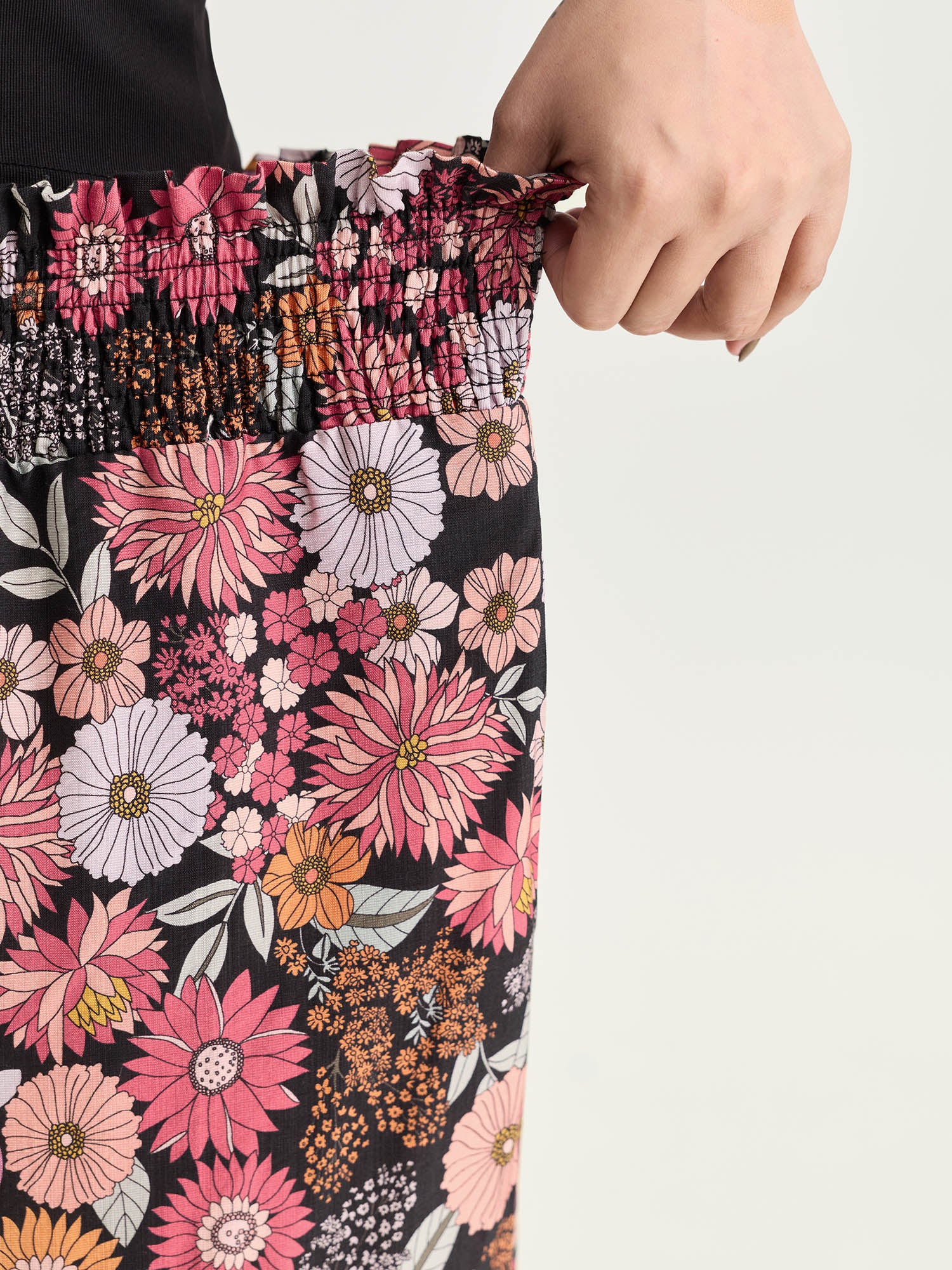 Supersoft Bright Floral Print Wide-Leg Pants - Image 4