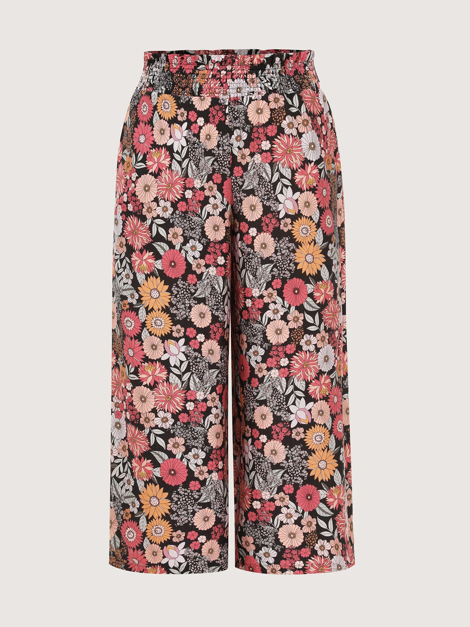 Supersoft Bright Floral Print Wide-Leg Pants - Image 8