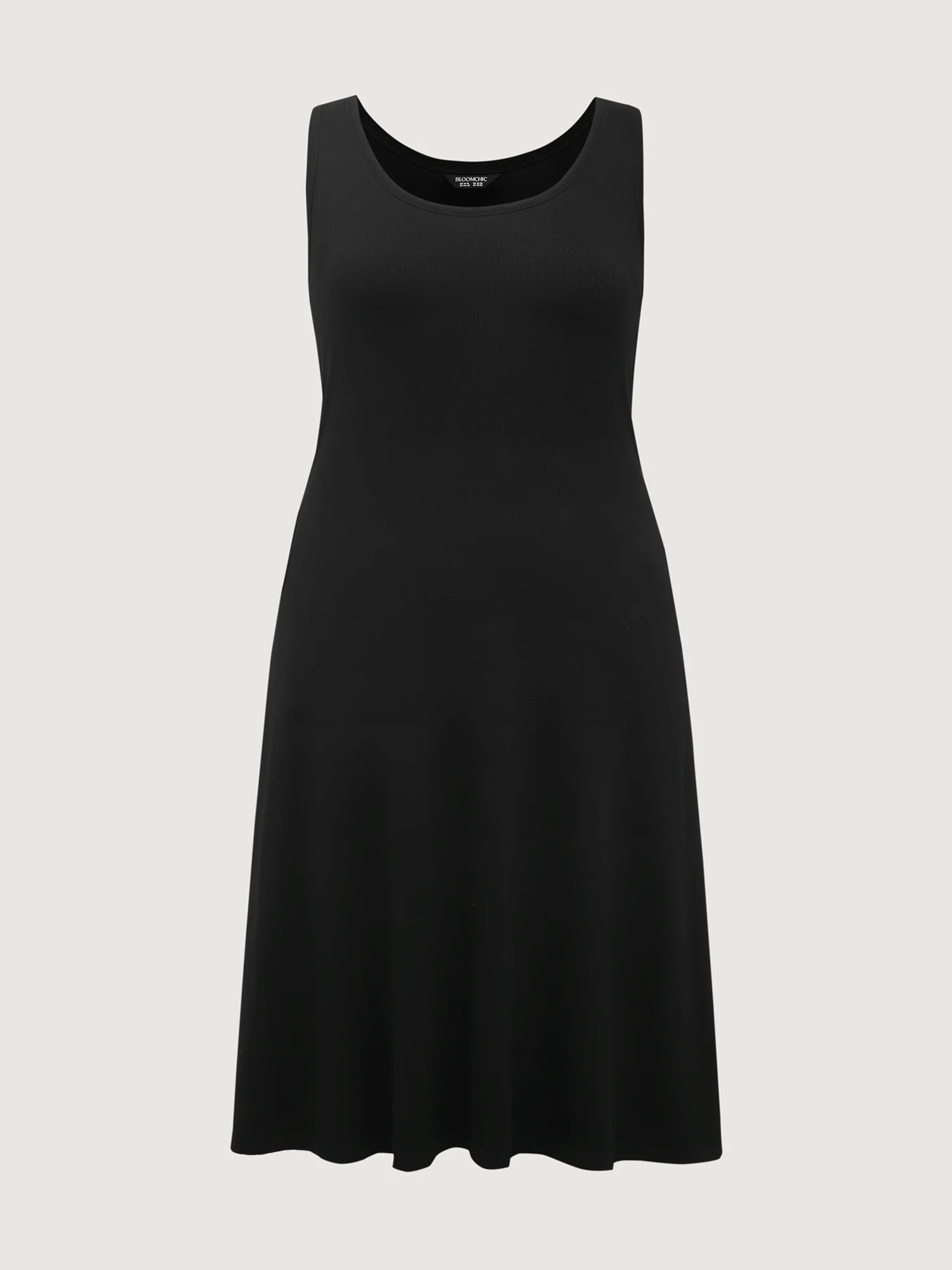 Supersoft Built-in Padded Scoop Neck Midi Dress - Image 8
