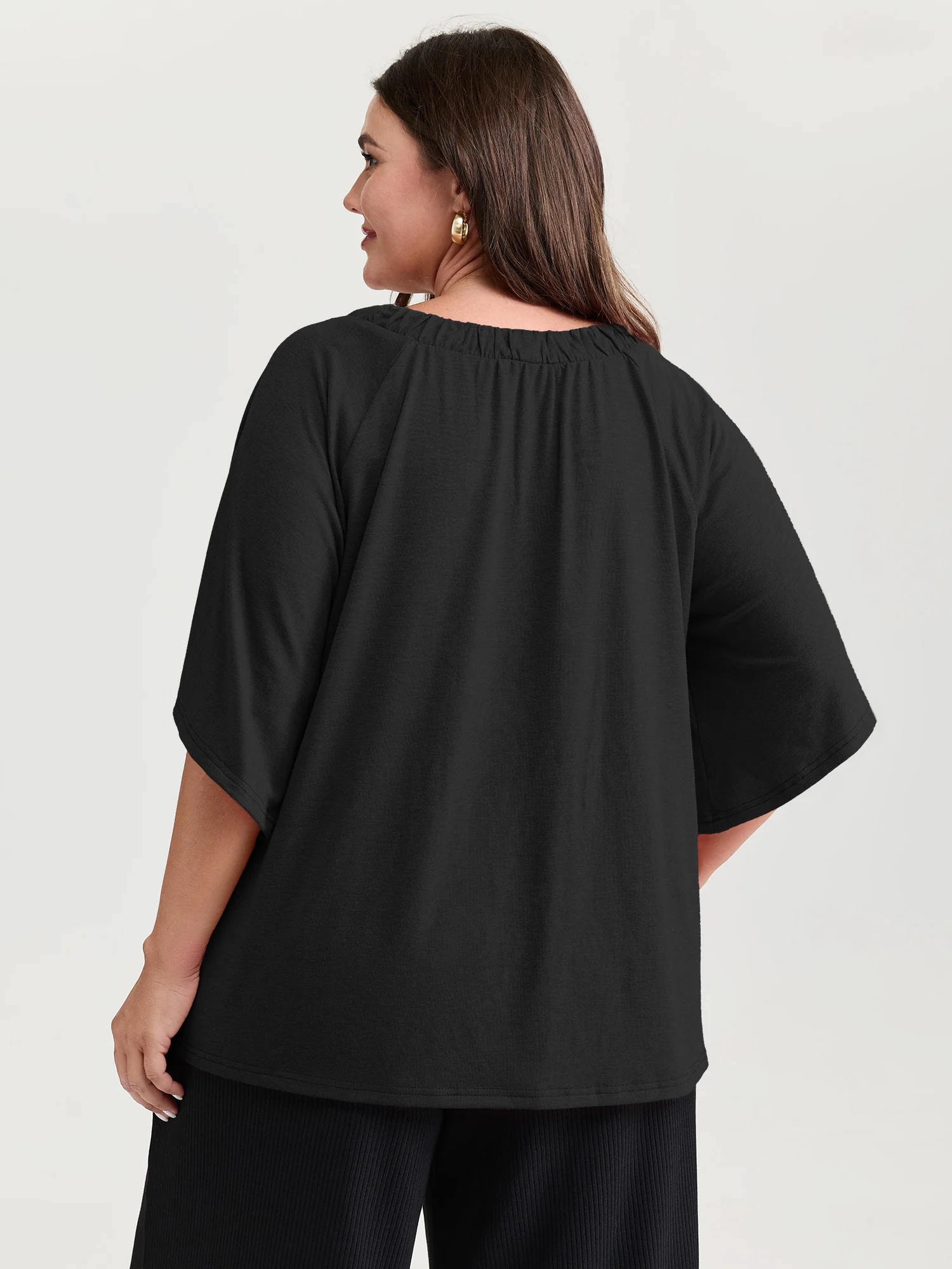 Supersoft Bust-Friendly Flowy Plain Top - Image 10