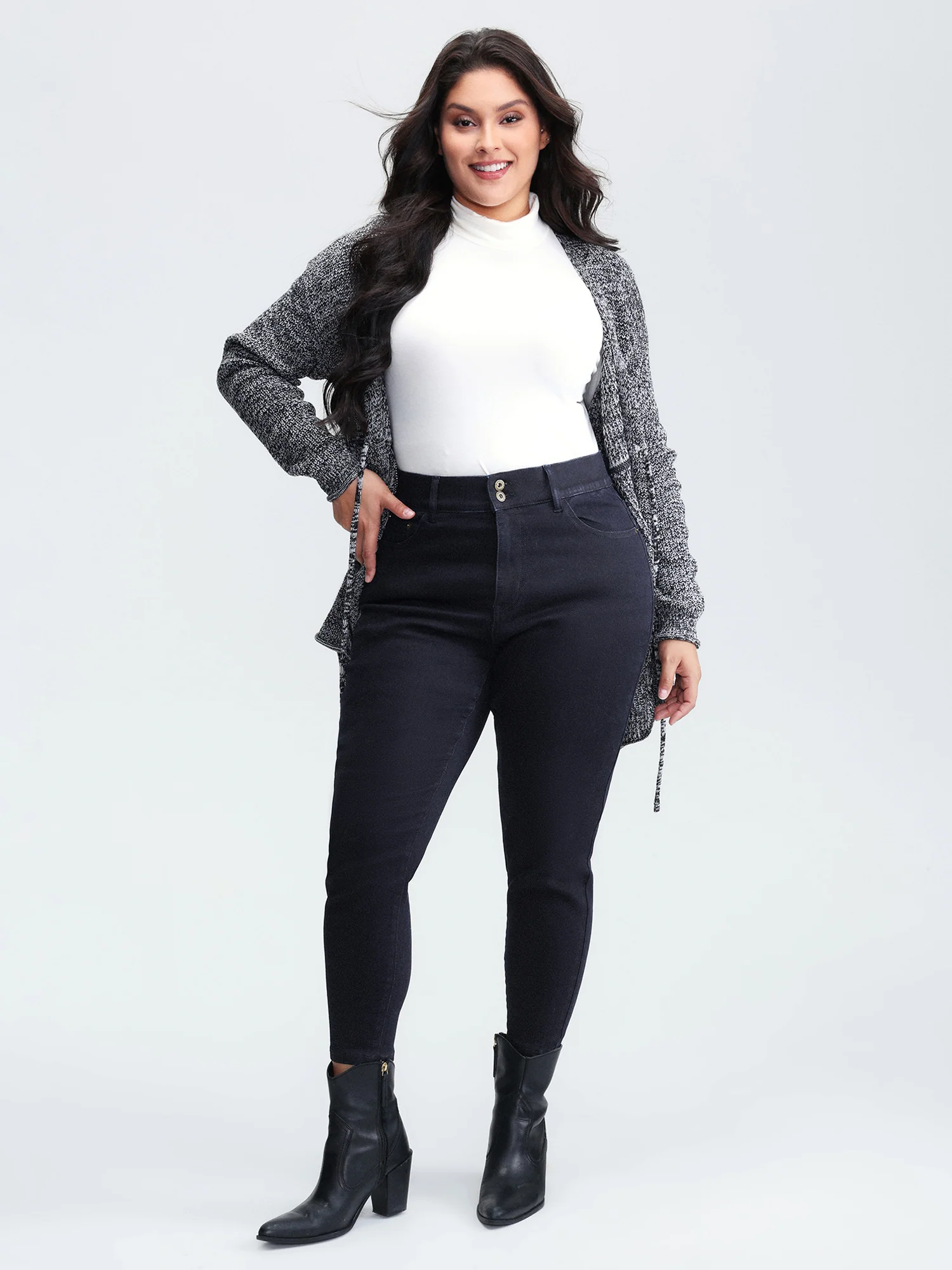 Supersoft Butt-Lifting Stretchy Skinny-Fit Jeans - Image 2