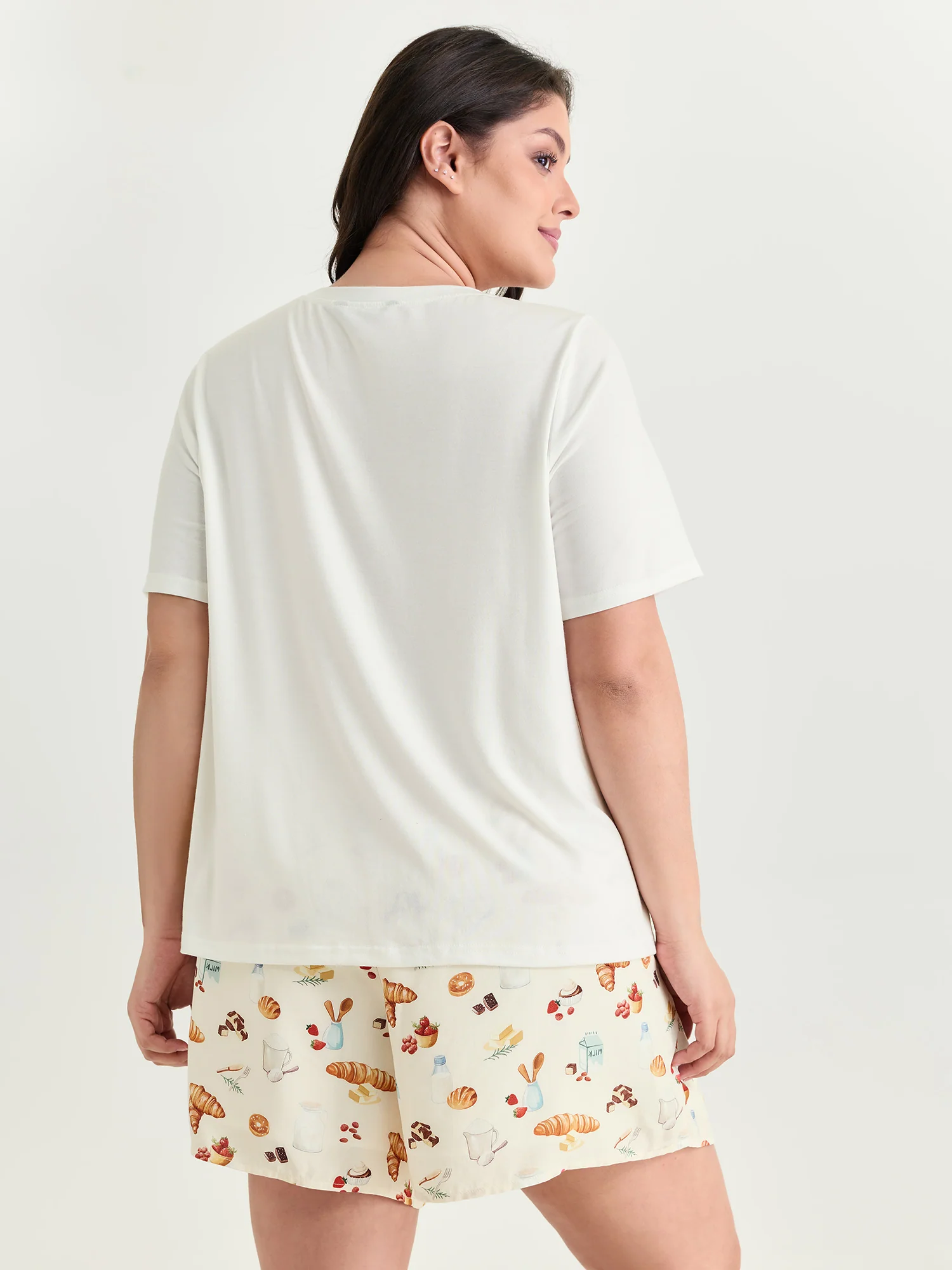 Supersoft Butter Croissant Print Lounge Set - Image 7