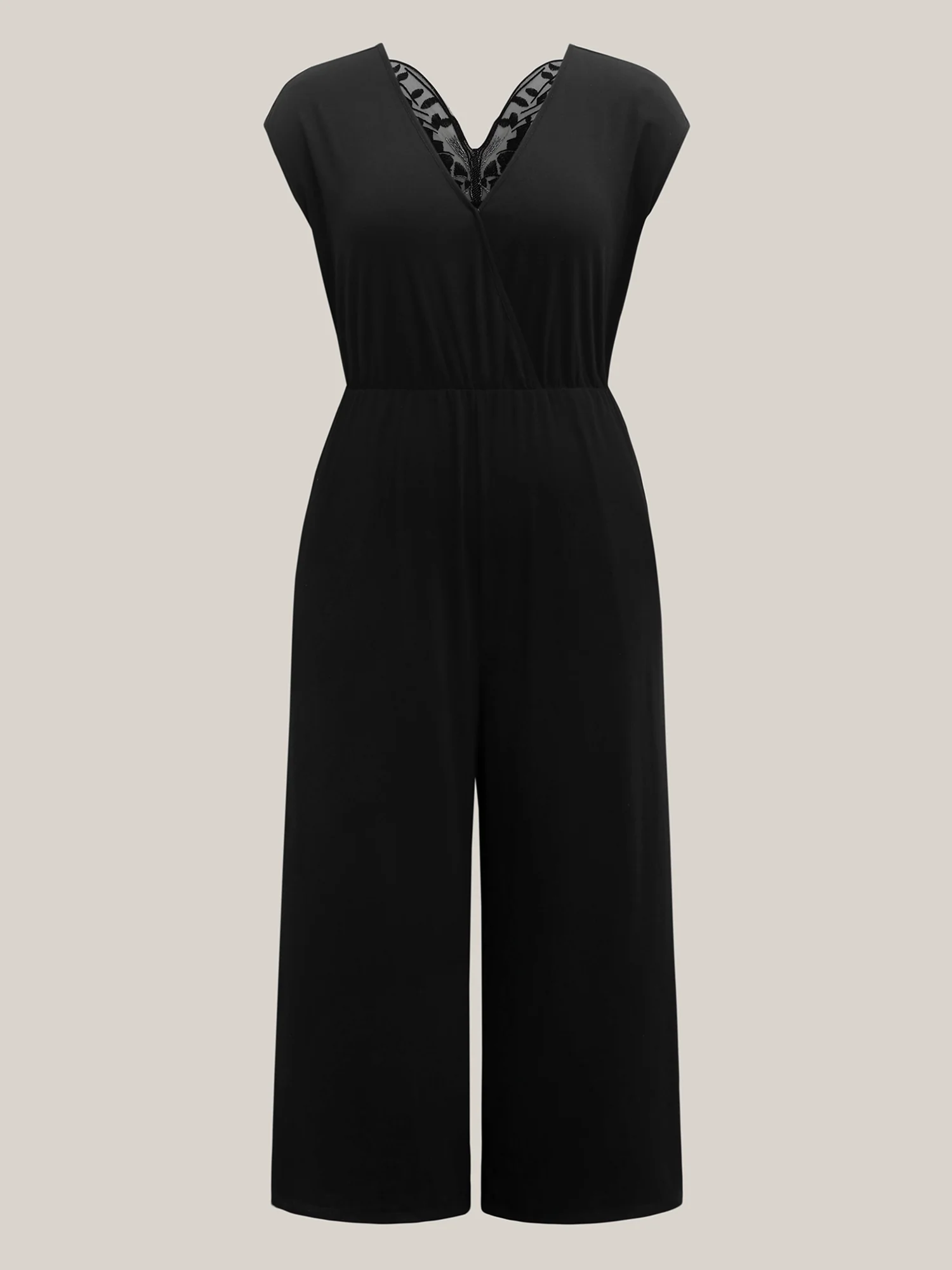 Supersoft Butterfly Backless Stretchy Wide-Leg Jumpsuit - Image 7