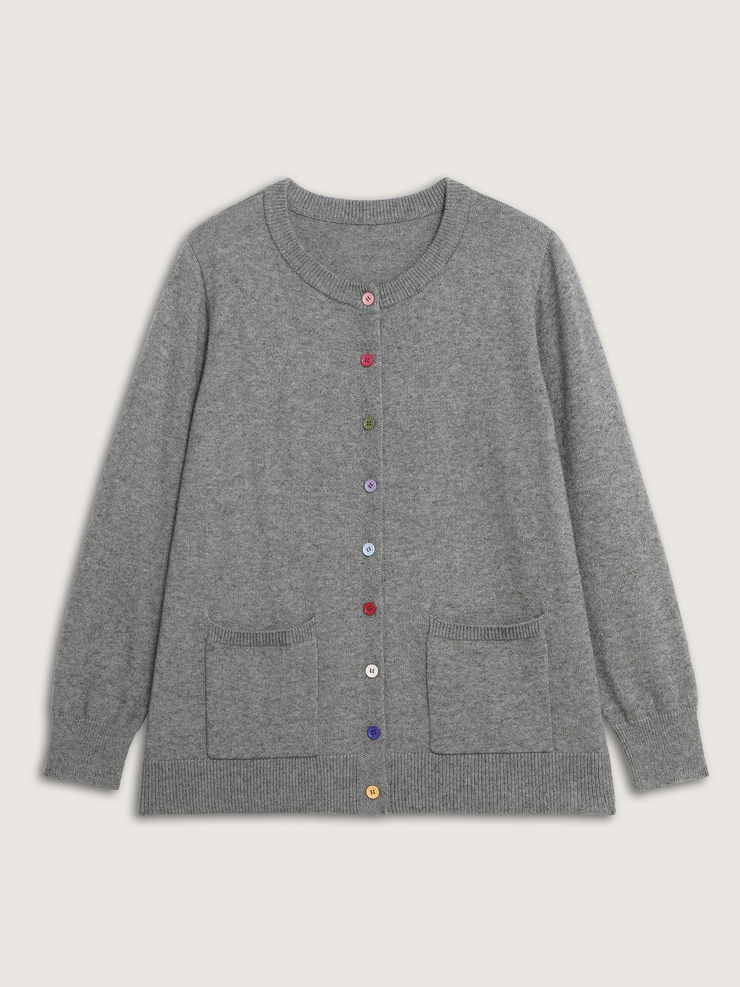Supersoft Button Detail Ribbed Hem Pullover - Image 6