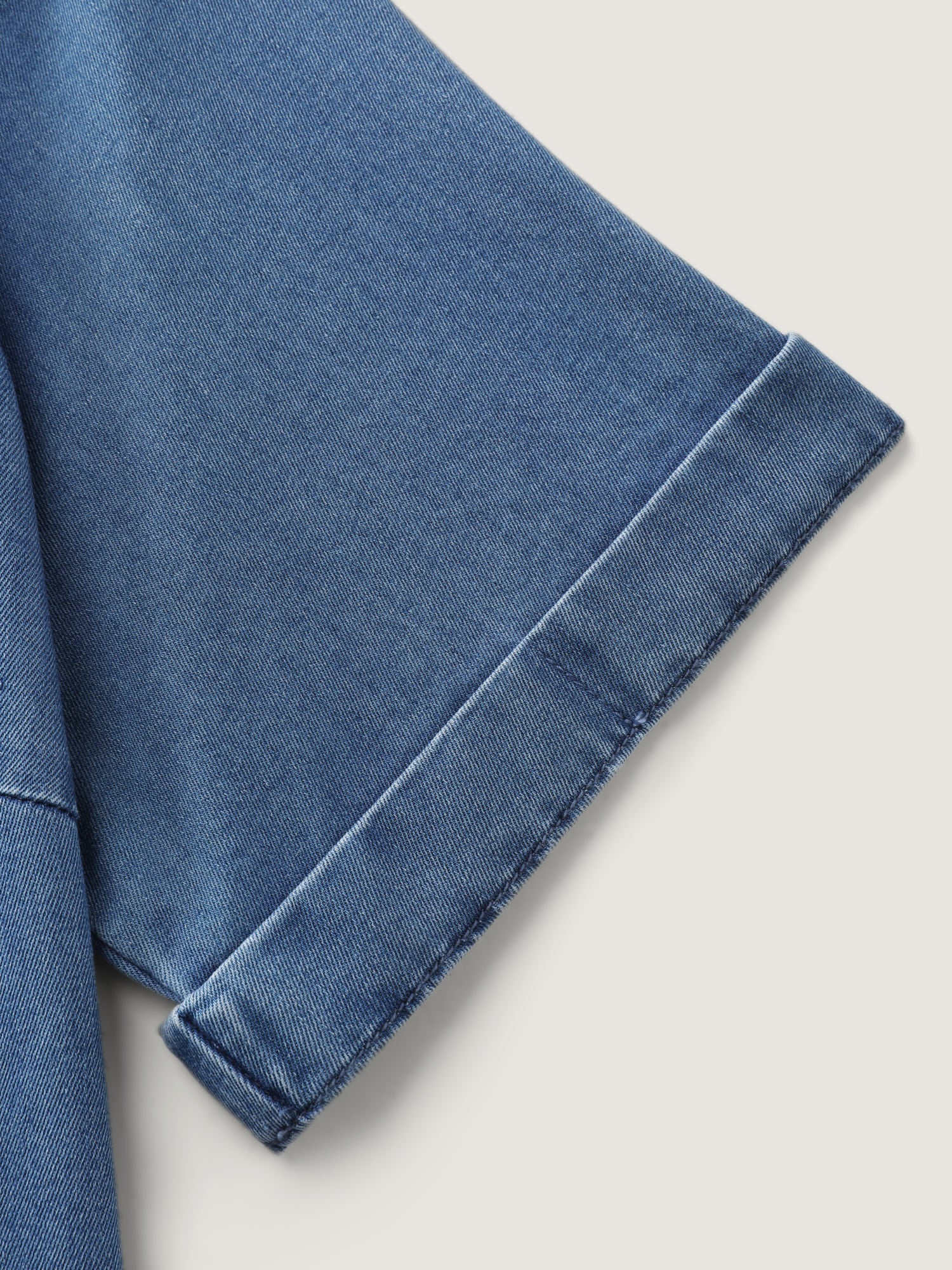 Supersoft Button-Down Denim Top - Image 5