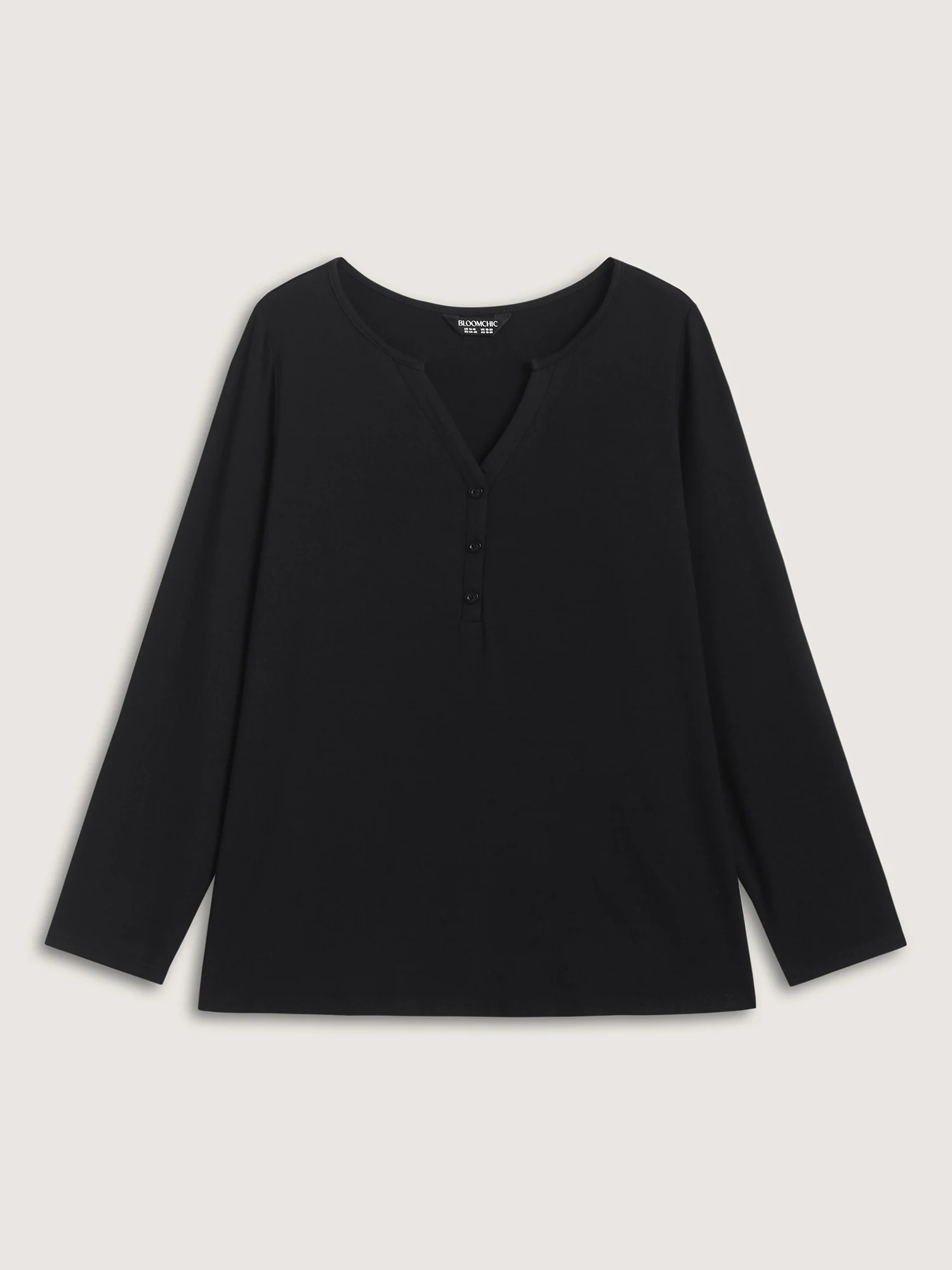 Supersoft Button Placket Solid T-Shirt - Image 6