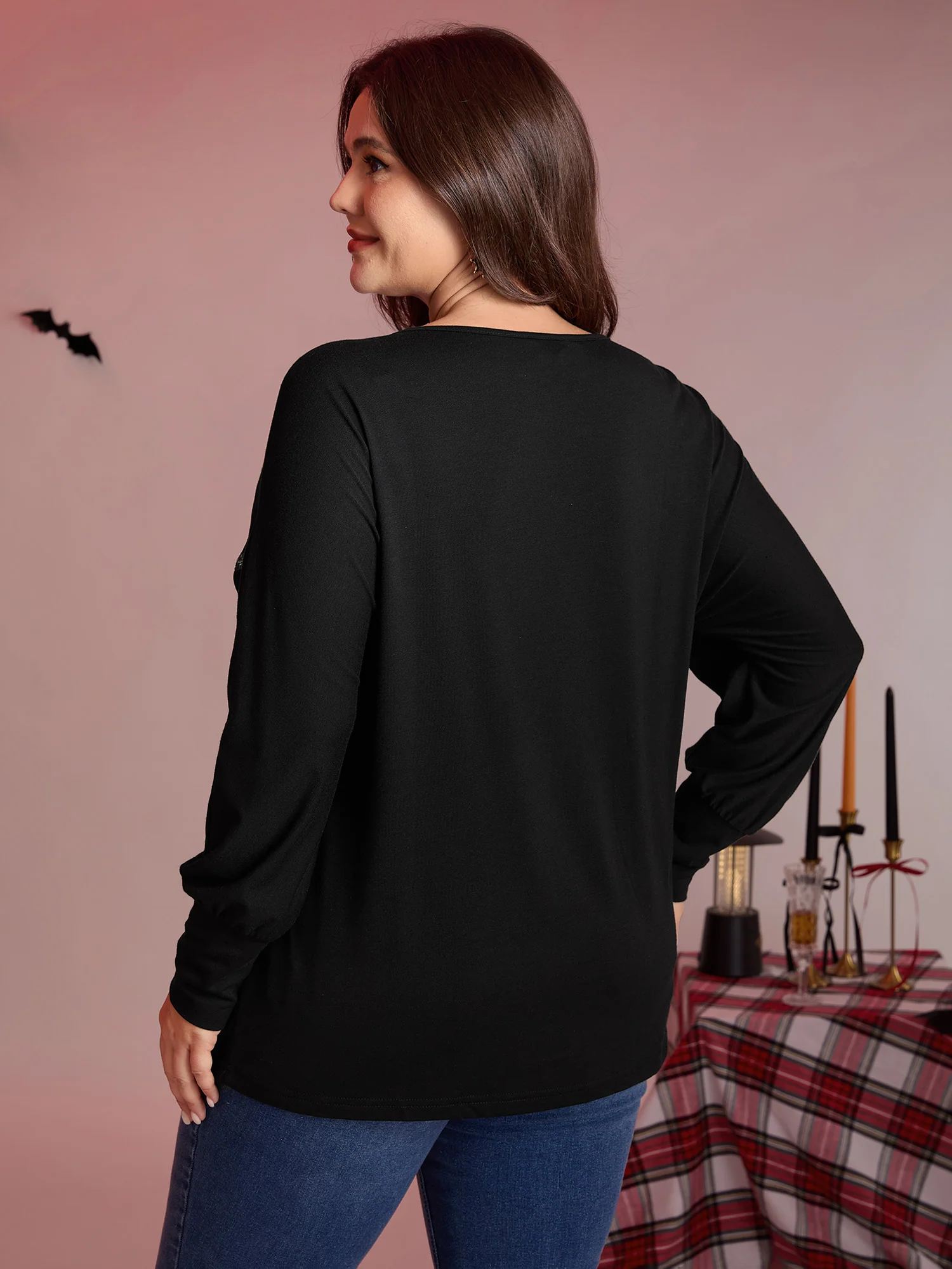 Supersoft Cat Sequin Embroidered T-Shirt - Image 4