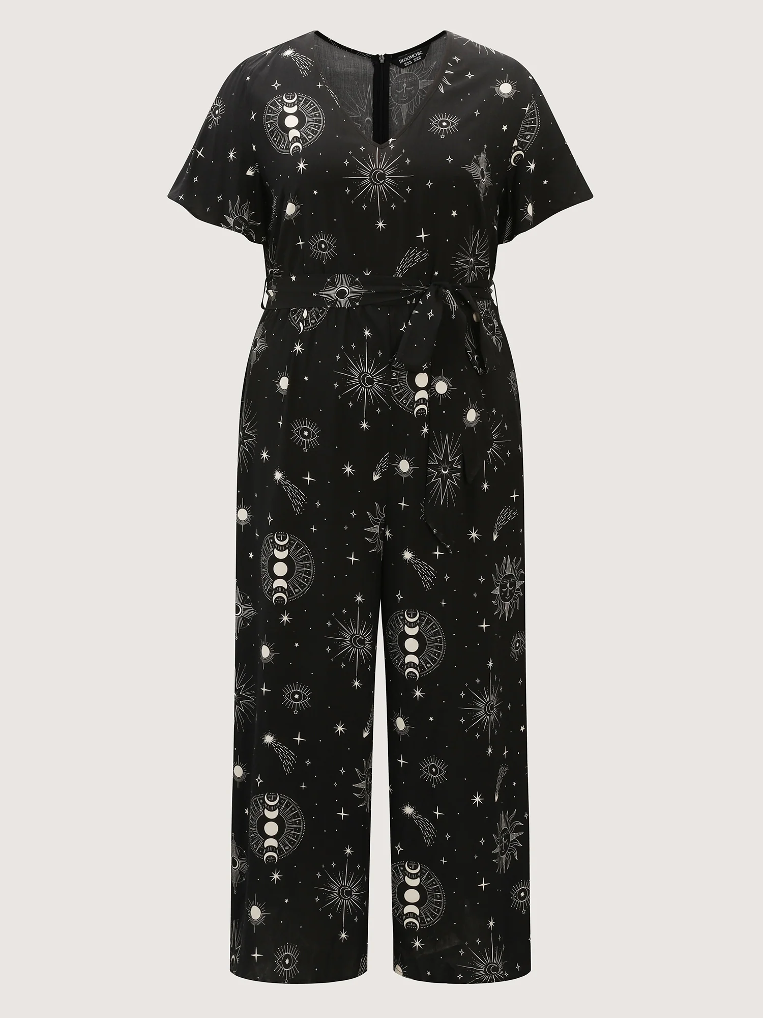 Supersoft Celestial Print Waist-Tie Jumpsuit - Image 7
