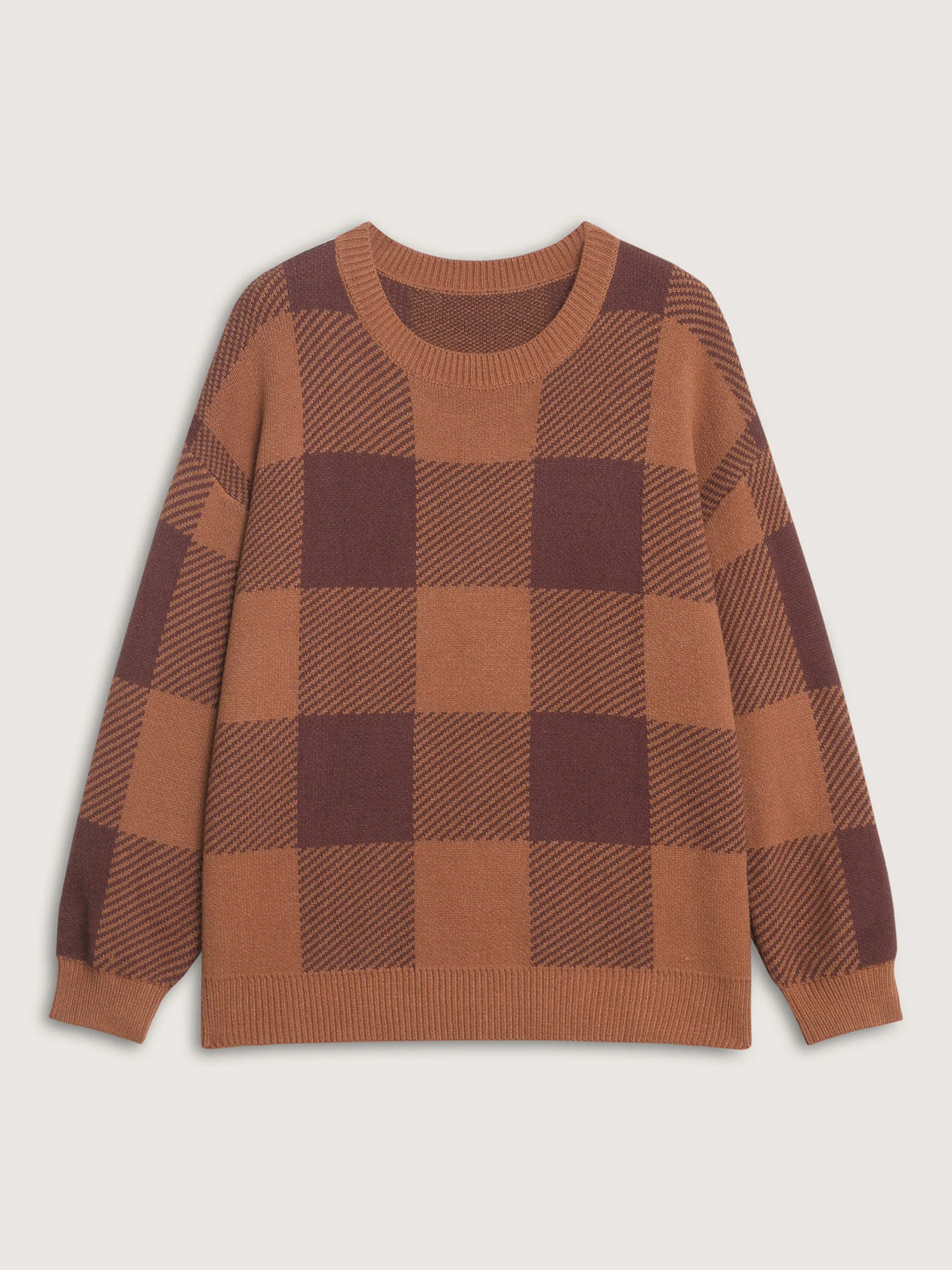 Supersoft Checkered Pattern Pullover - Image 5