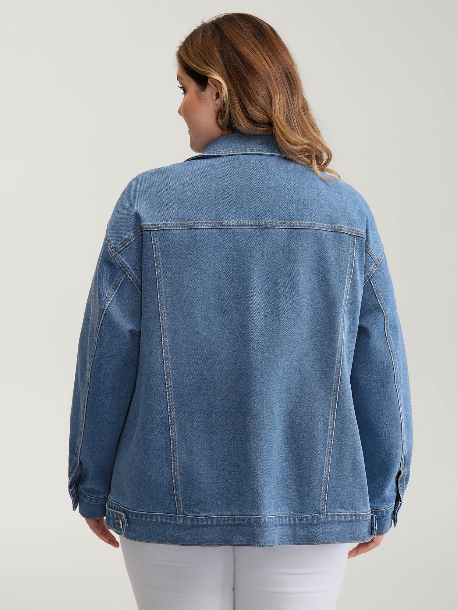 Supersoft Chest Flaps Button-Down Denim Jacket - Image 5