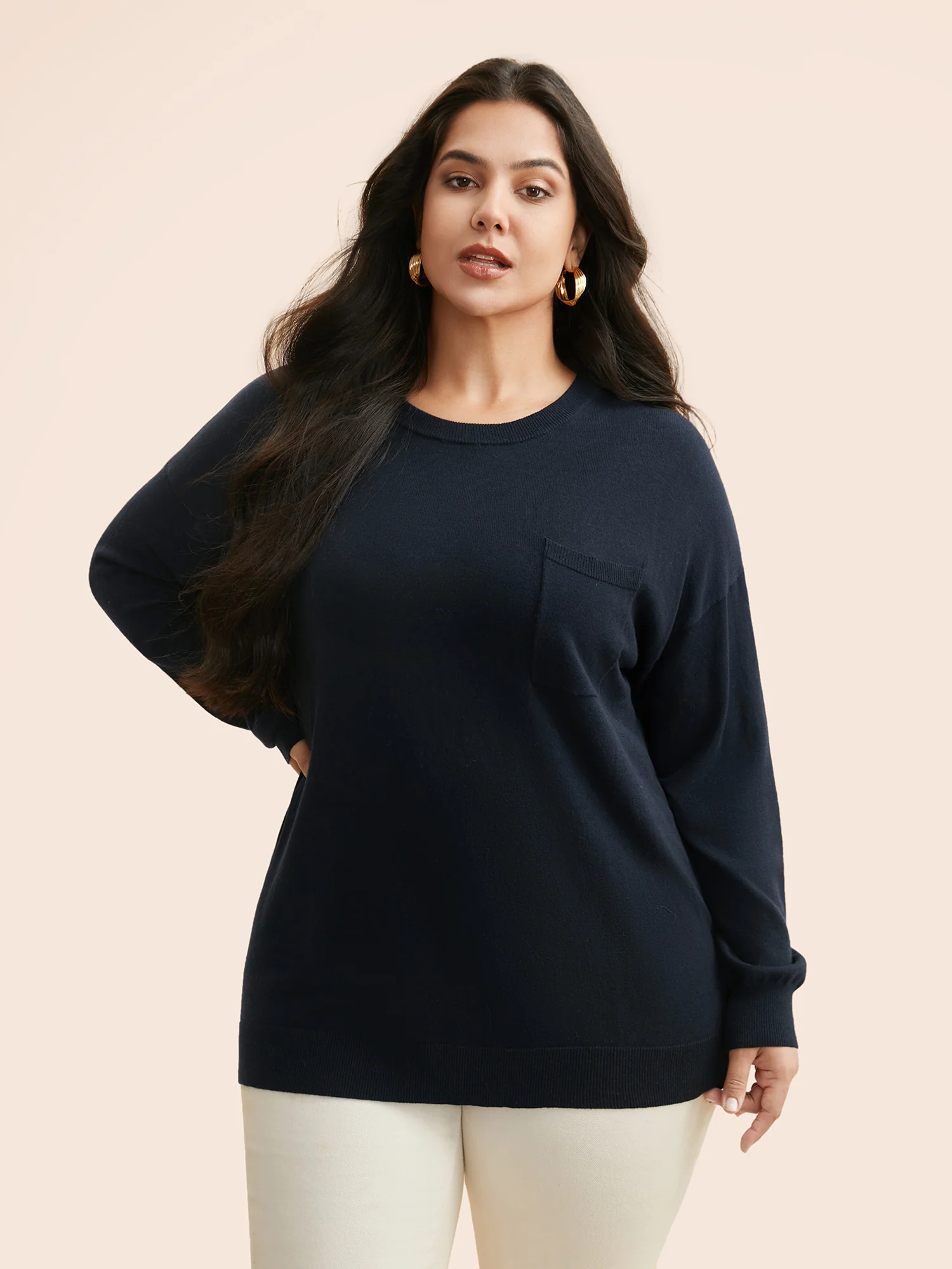 Supersoft Chest Pocket Wool Top - Image 3