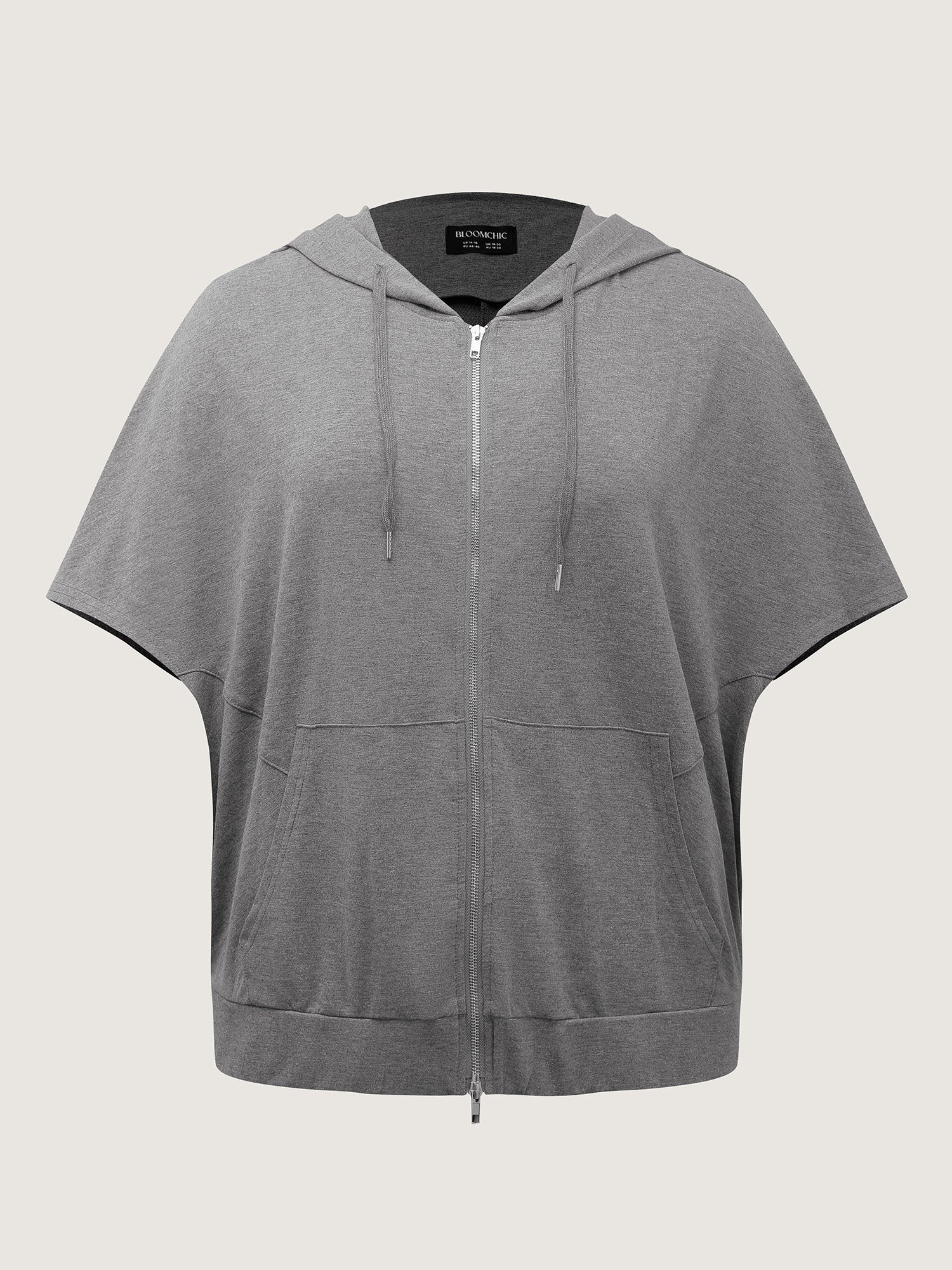 Supersoft Cloak Style Zipper Hooded Jacket - Image 7