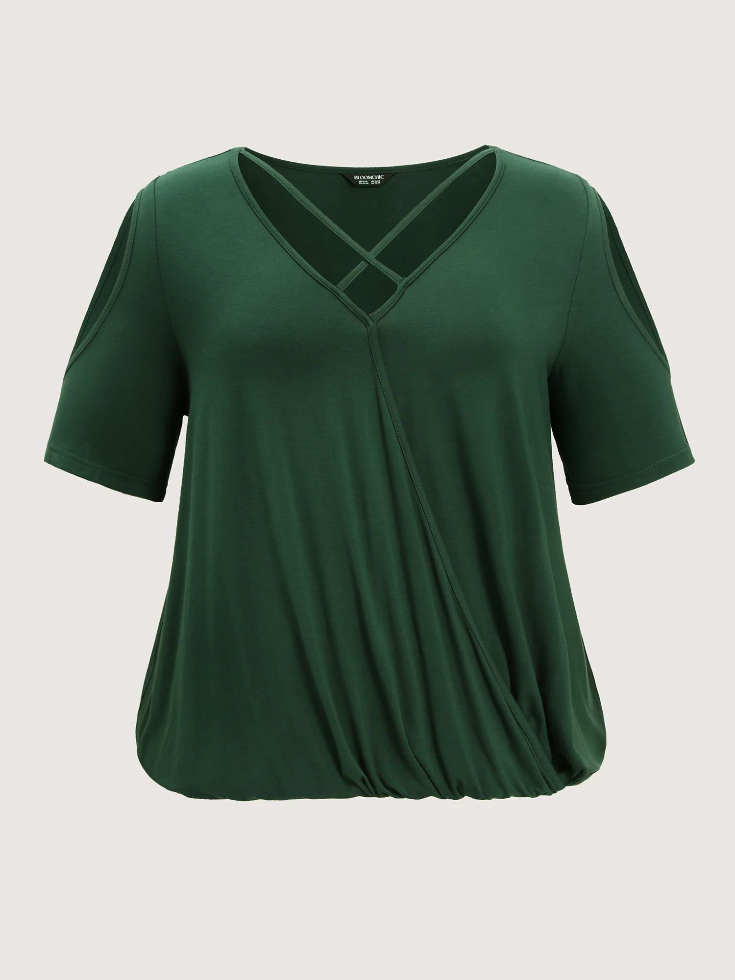 Supersoft Cold-Shoulder Knit Flowy Top - Image 7
