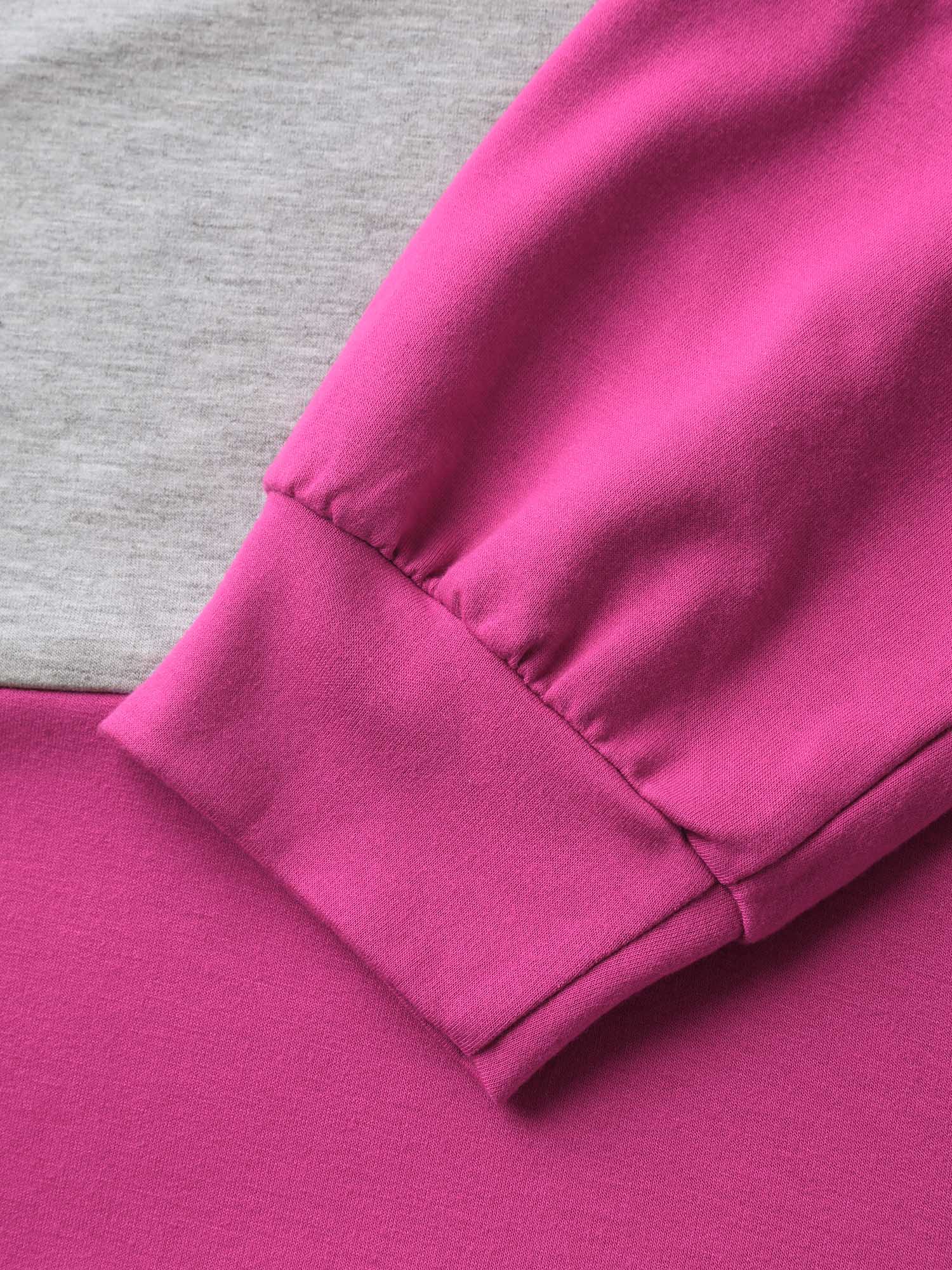 Supersoft Color Block Neck Cut-Out Sweatshirt - Image 6