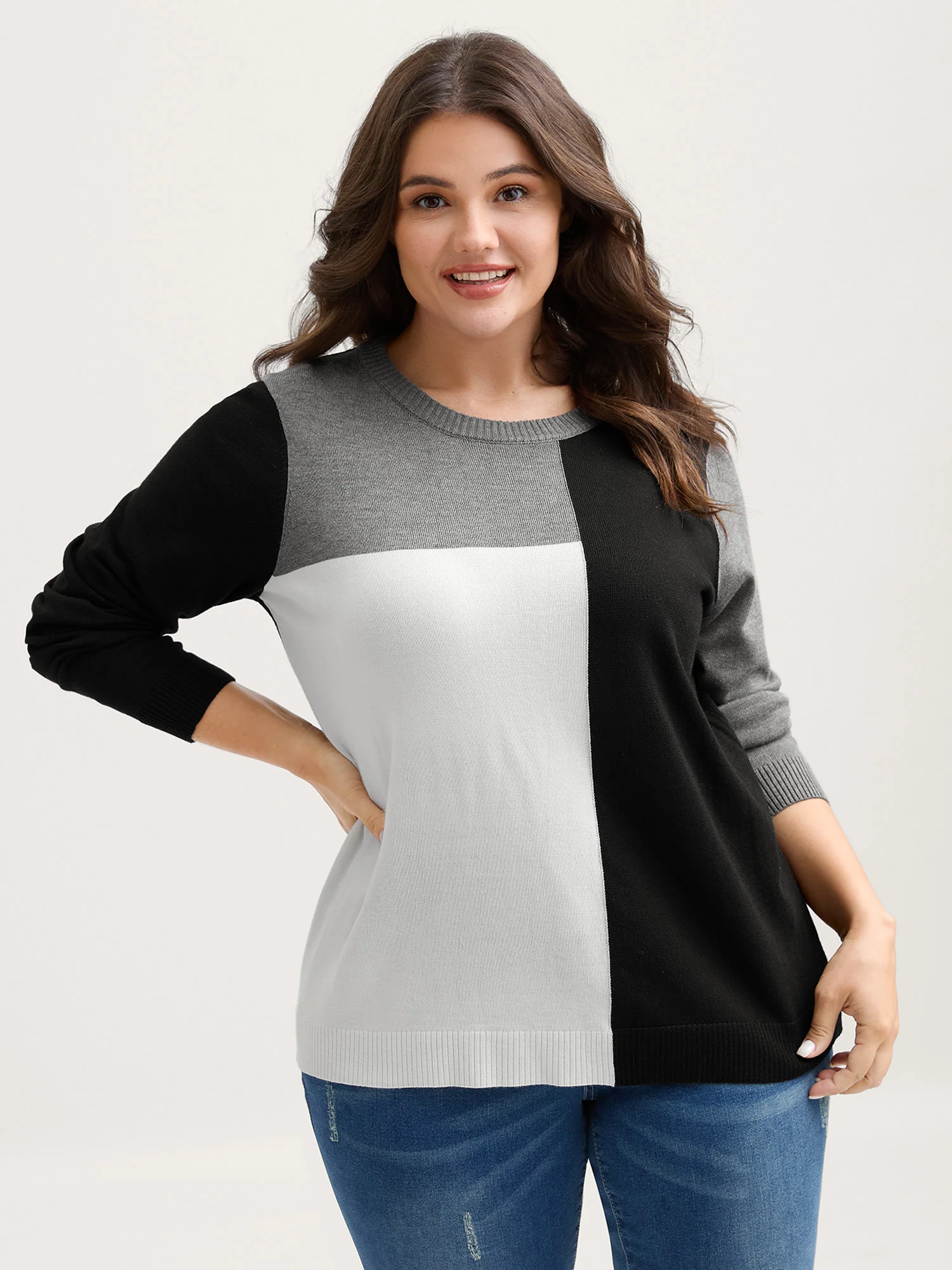 Supersoft Color Block Slim-Fit Pullover - Image 2