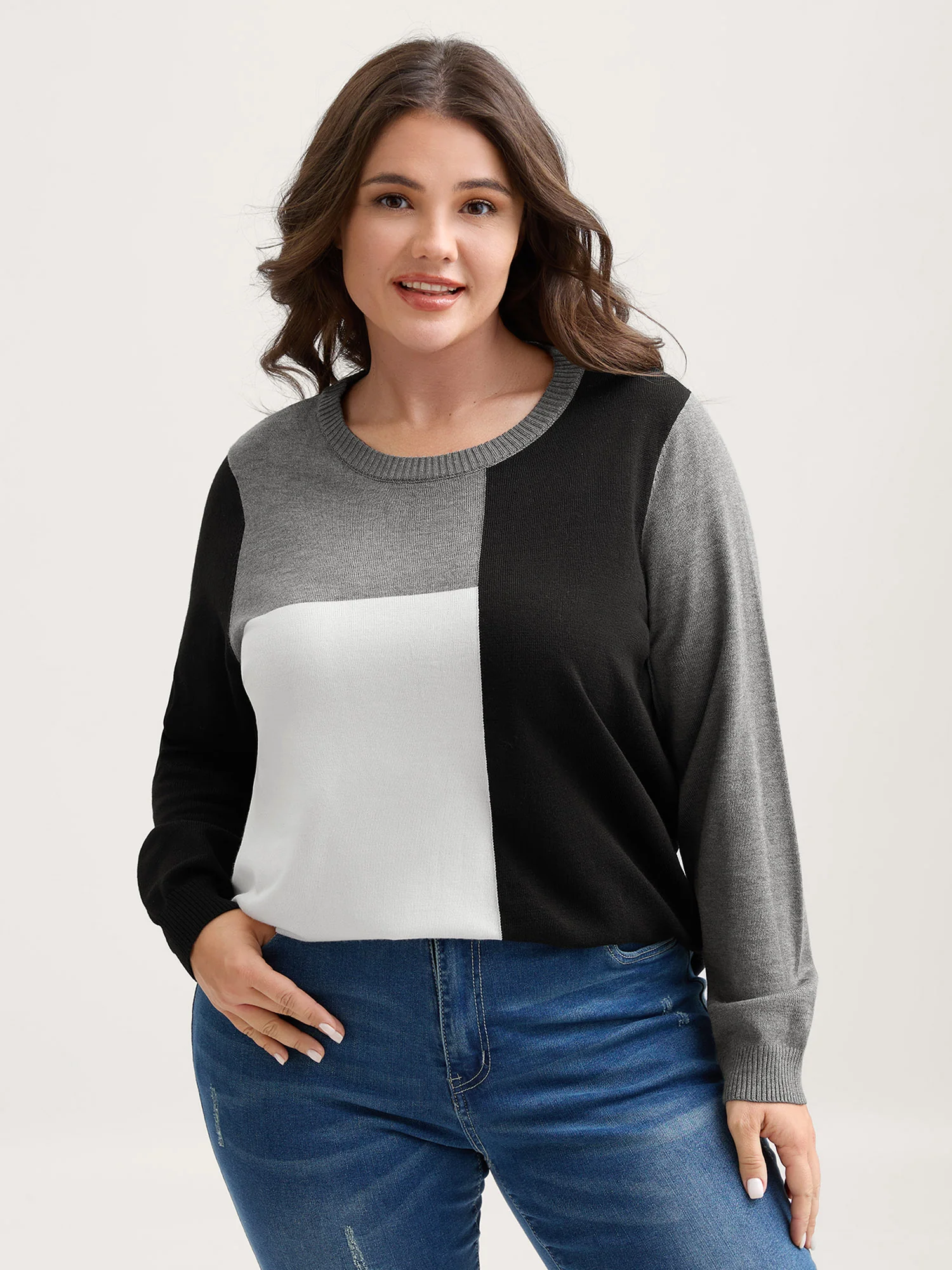 Supersoft Color Block Slim-Fit Pullover - Image 4