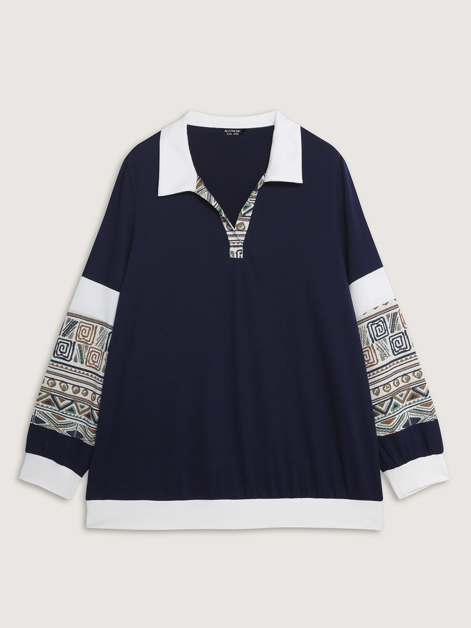 Supersoft Color Contrast Collar Sweatshirt - Image 8
