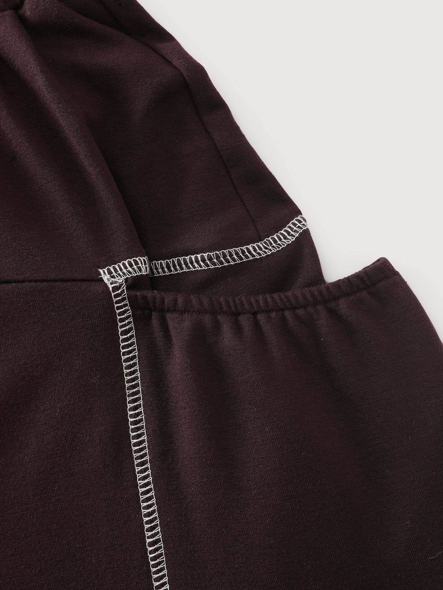 Supersoft Color Contrast Edges Pockets Pants - Image 7