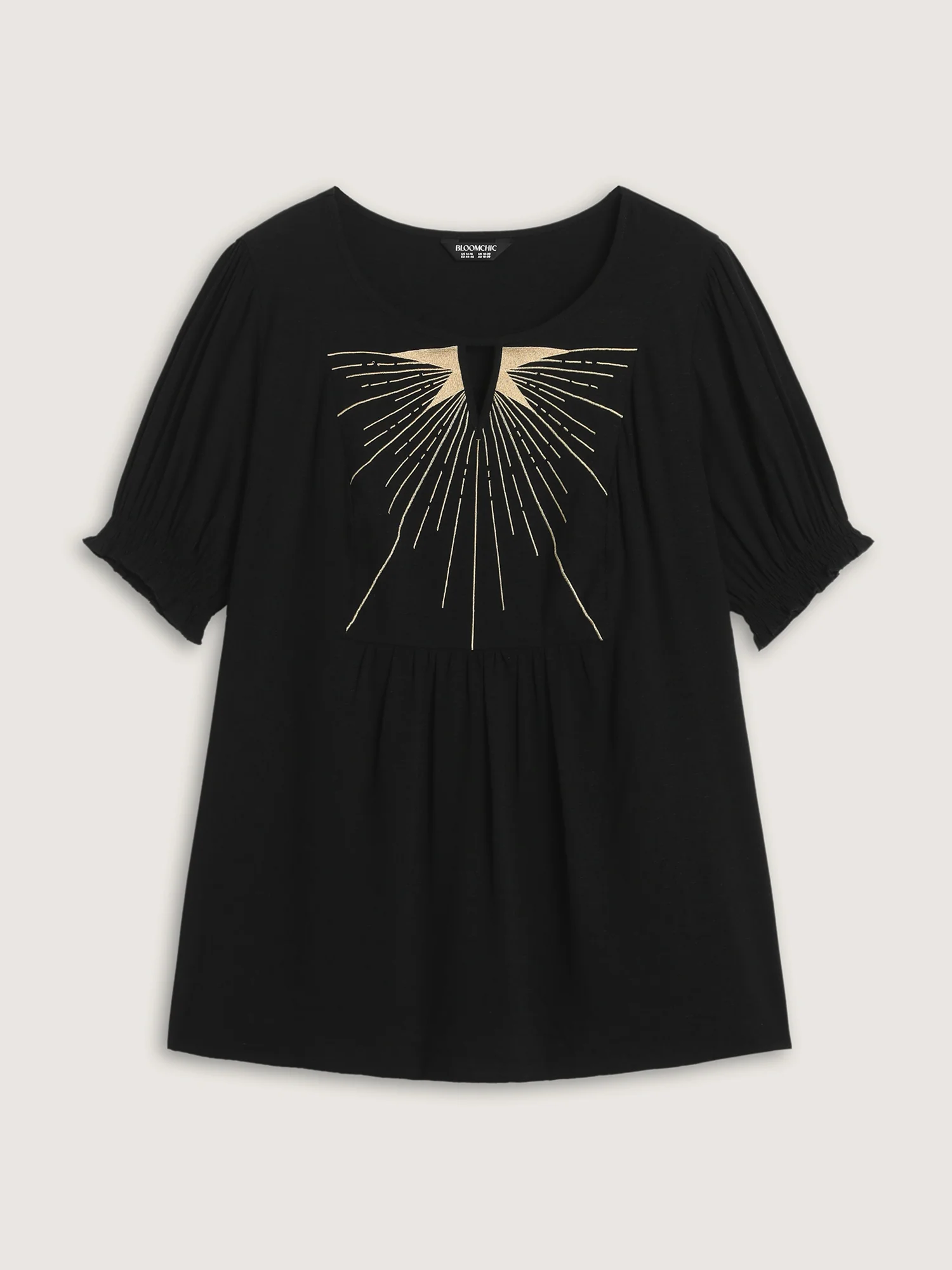 Supersoft Color Contrast Embroidery Blouse - Image 7