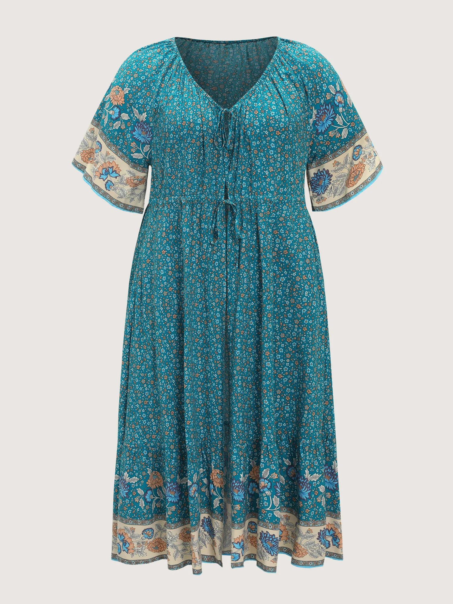 Supersoft Color Contrast Flowy Kimono - Image 6