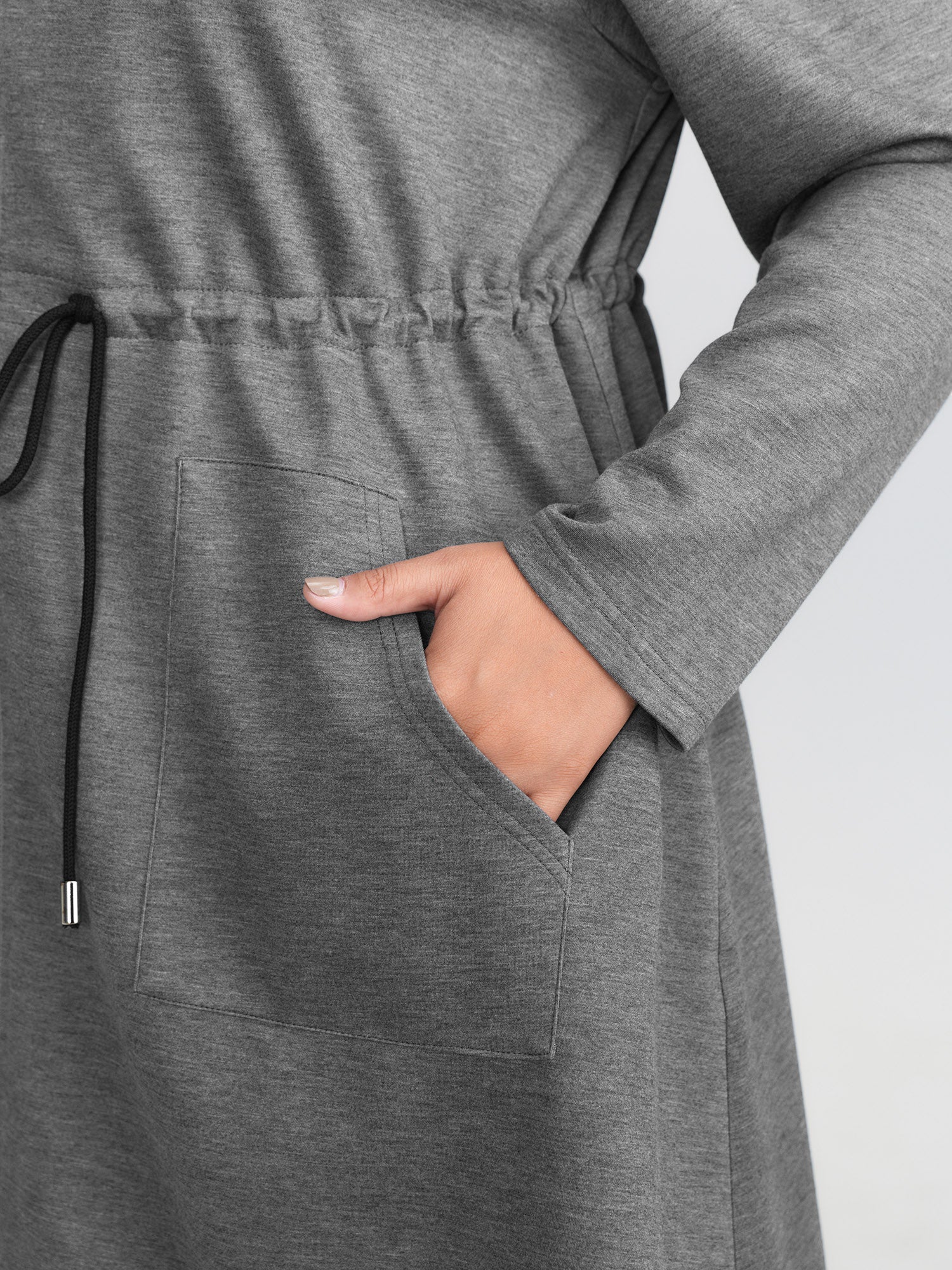 Supersoft Color Contrast Hooded Coat - Image 4