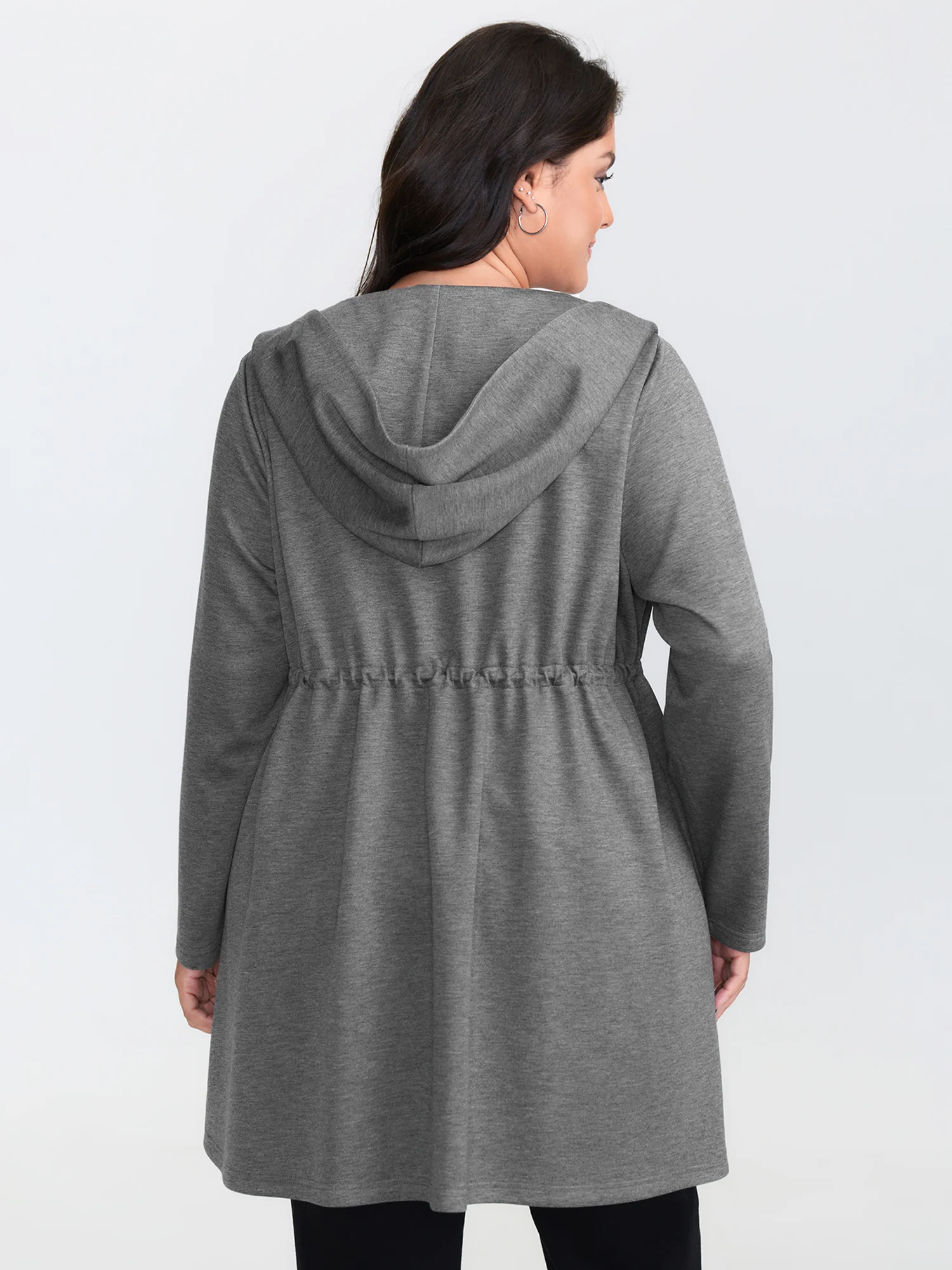 Supersoft Color Contrast Hooded Coat - Image 5