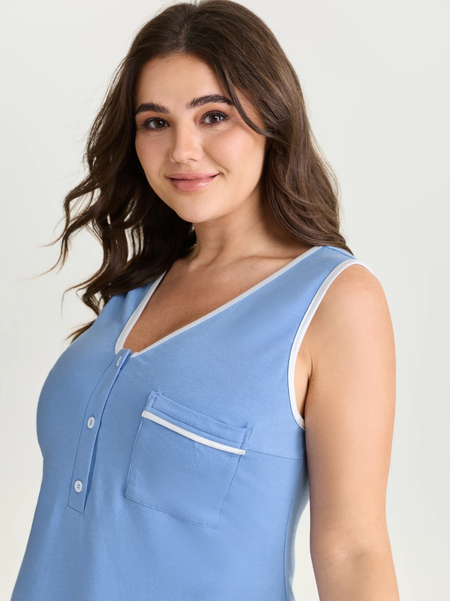 Supersoft Color Contrast Lounge Dress - Image 2