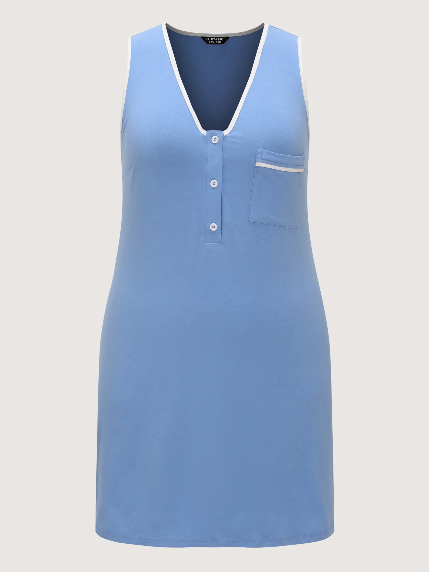 Supersoft Color Contrast Lounge Dress - Image 7