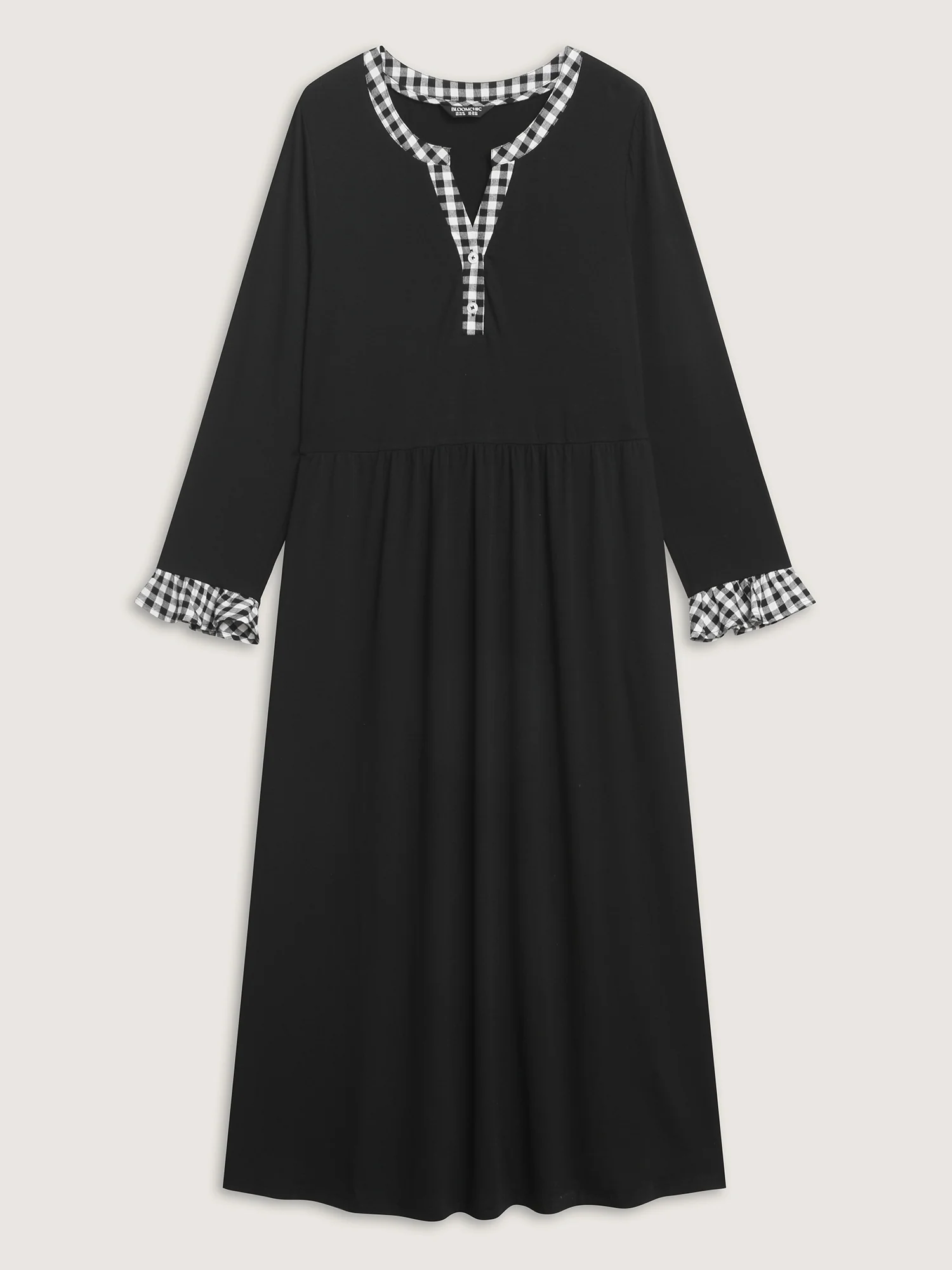 Supersoft Color Contrast Pockets Maxi Dress - Image 8