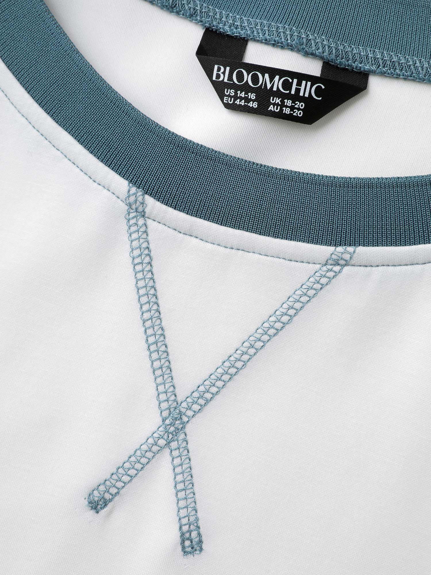 Supersoft Color Contrast Round Neck Sweatshirt - Image 5
