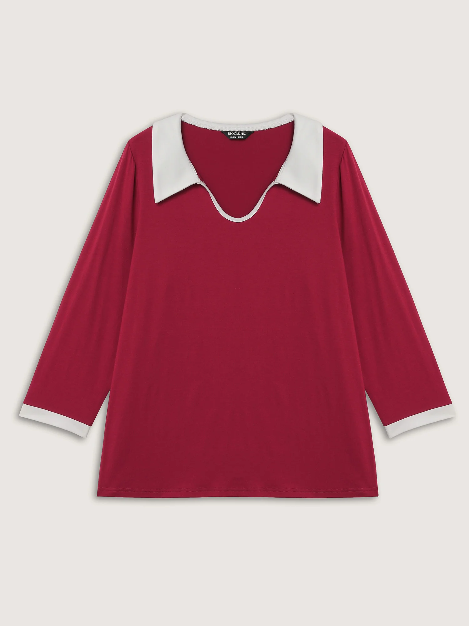 Supersoft Color Contrast Stretchy T-Shirt - Image 7