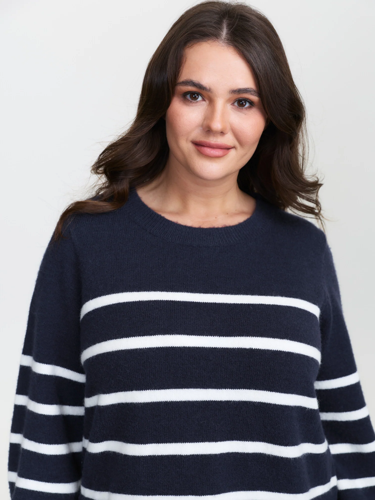 Supersoft Color Contrast Stripe Sweater Dress - Image 2
