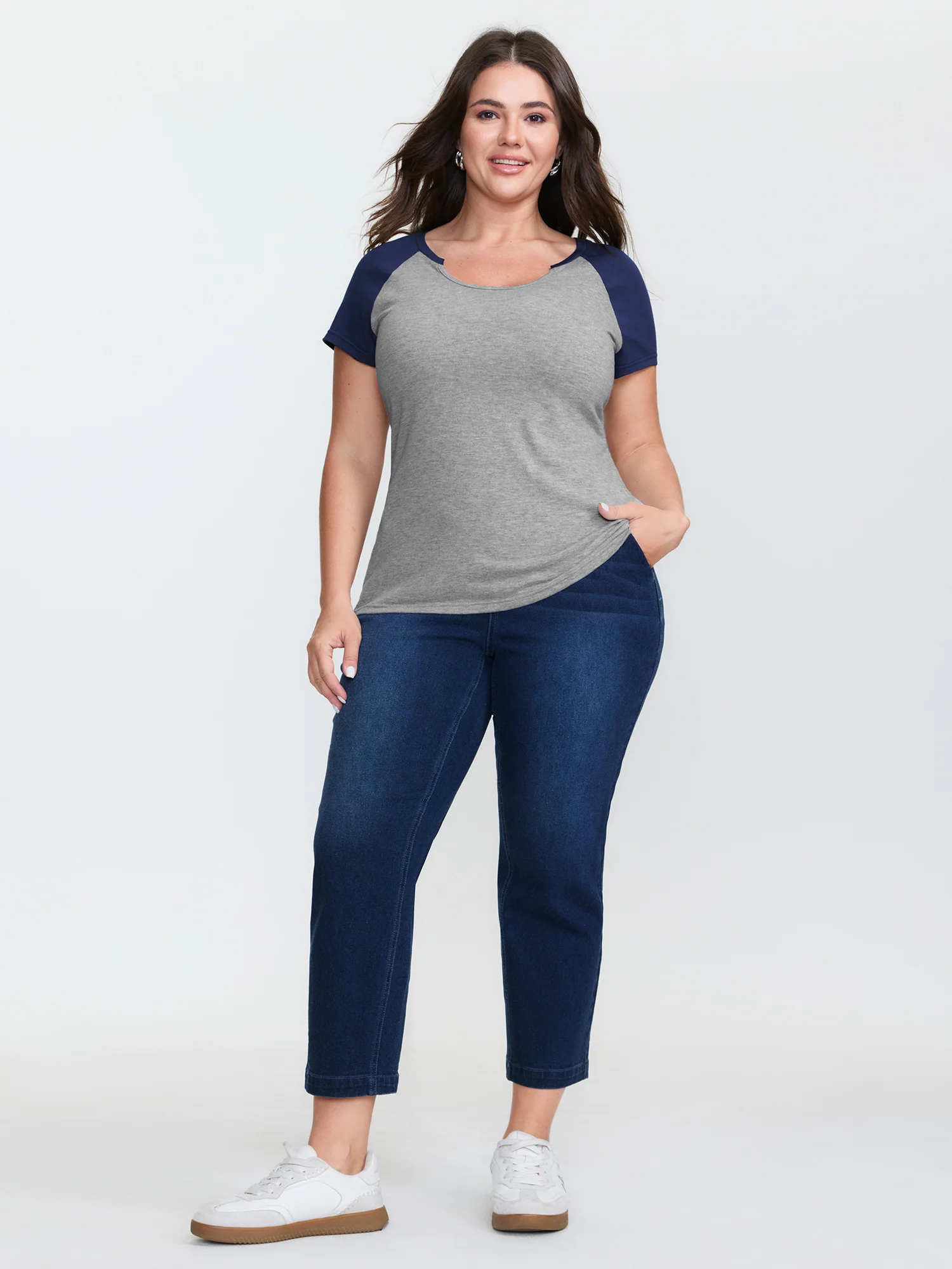 Supersoft Color Contrast T-Shirt - Image 2