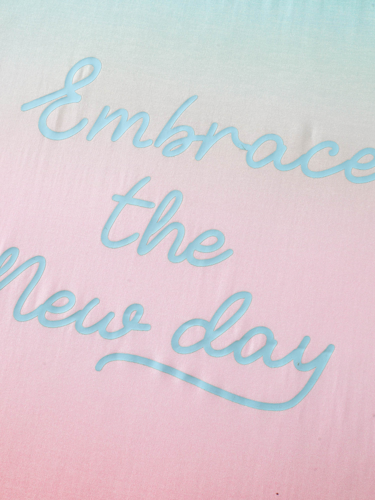 Supersoft Color Gradient Embrace New Days T-Shirt - Image 5