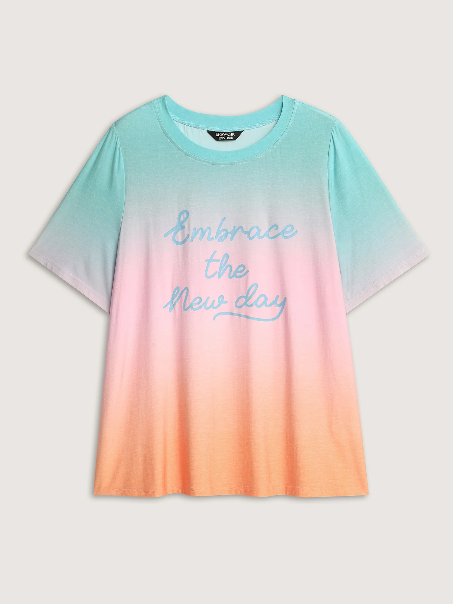 Supersoft Color Gradient Embrace New Days T-Shirt - Image 6