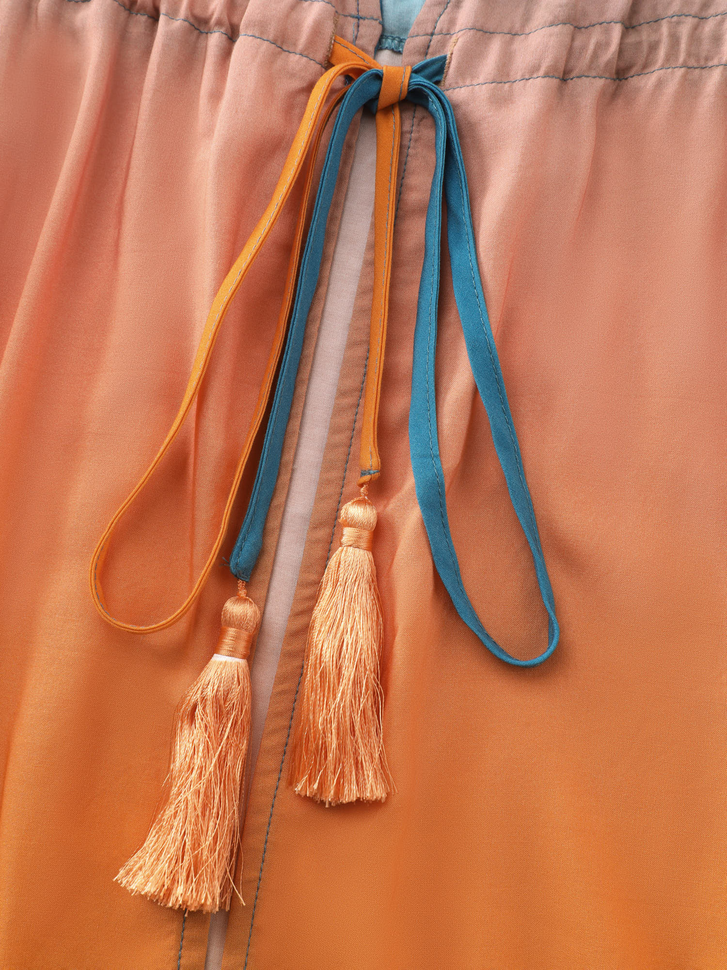 Supersoft Color Gradient Waist-Tie Kimono - Image 5