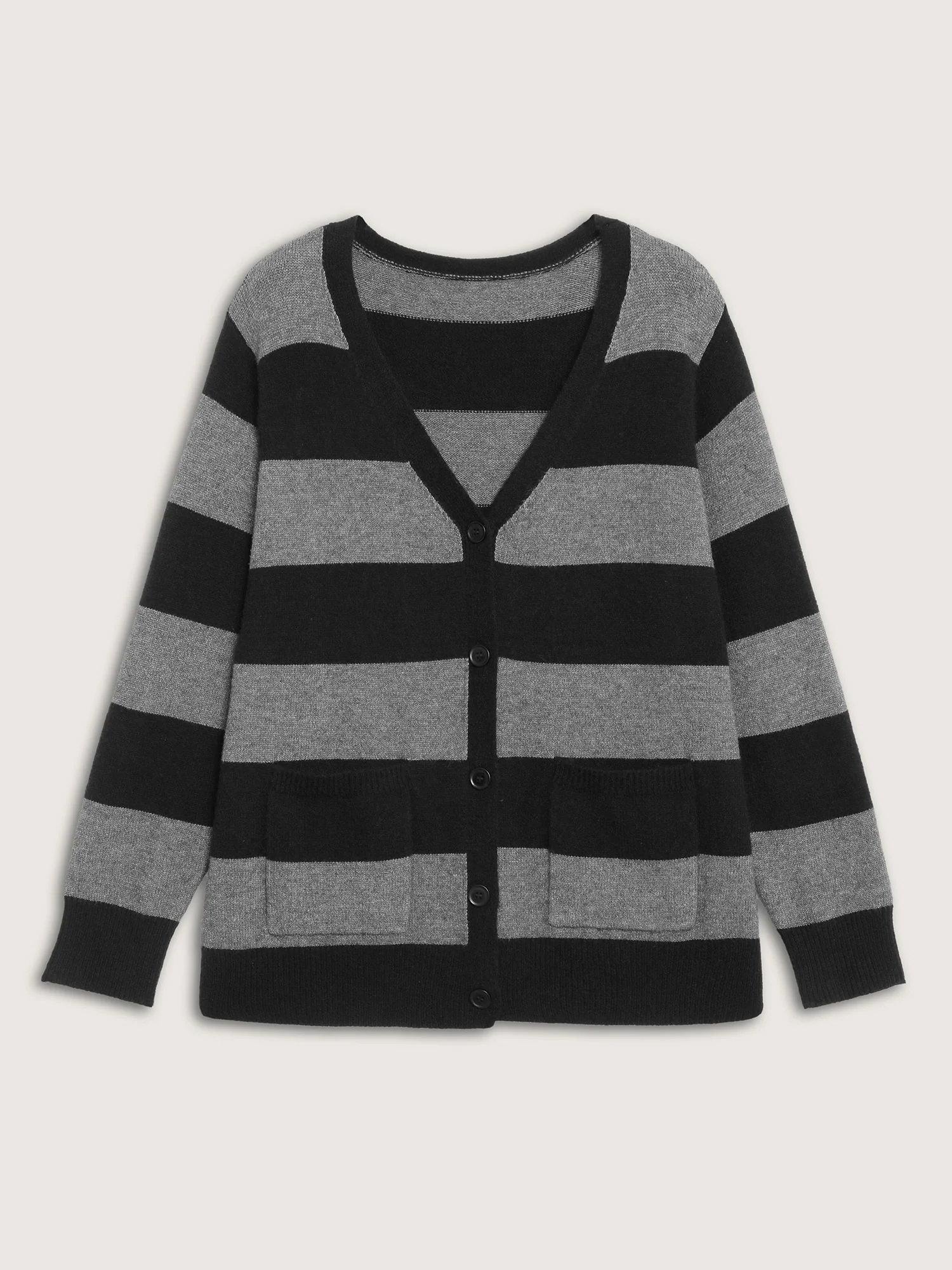 Supersoft Colorblock Button-Down Knit Cardigan - Image 9