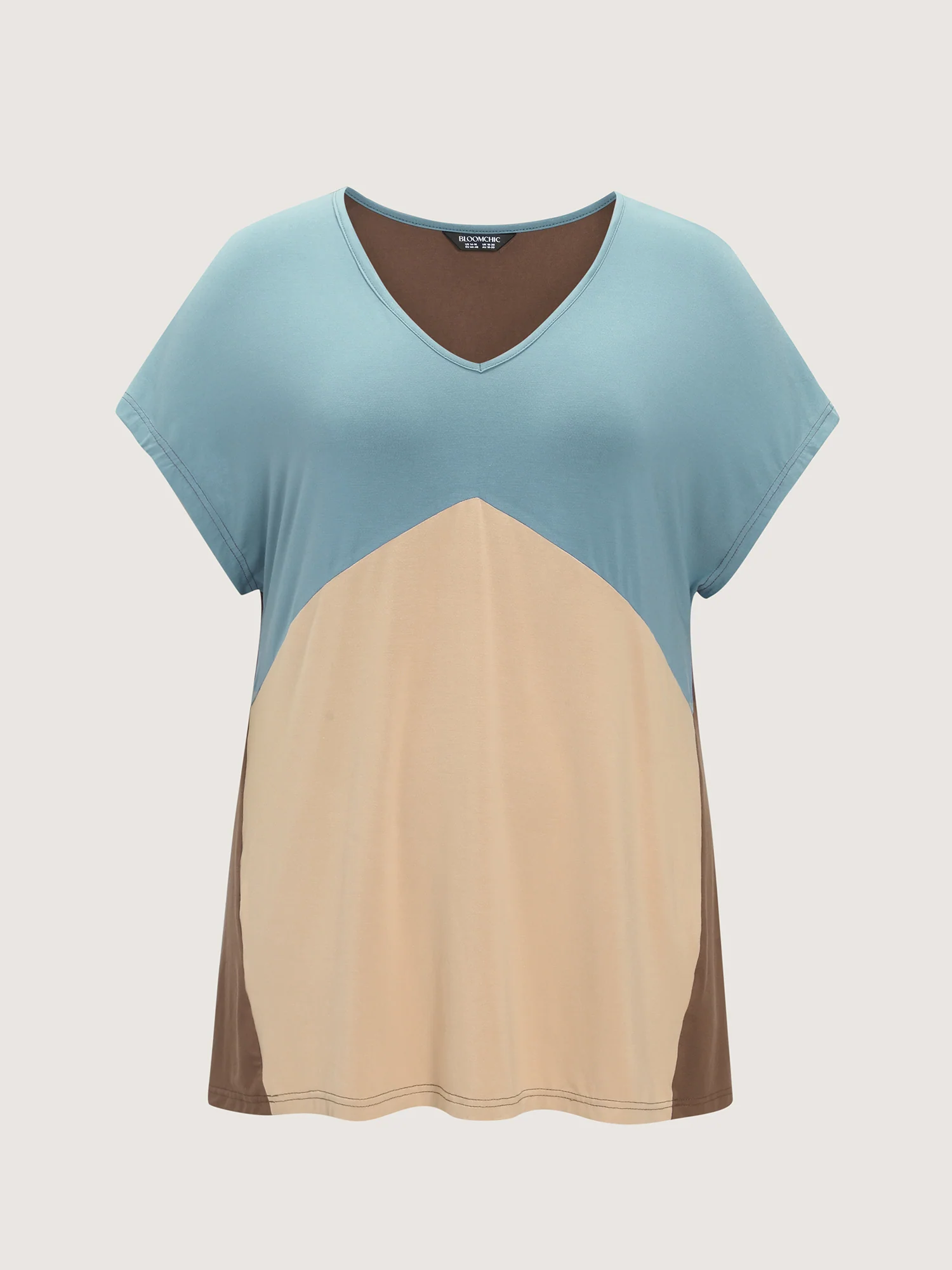 Supersoft Colorblock Drop Shoulder Knit Top - Image 7