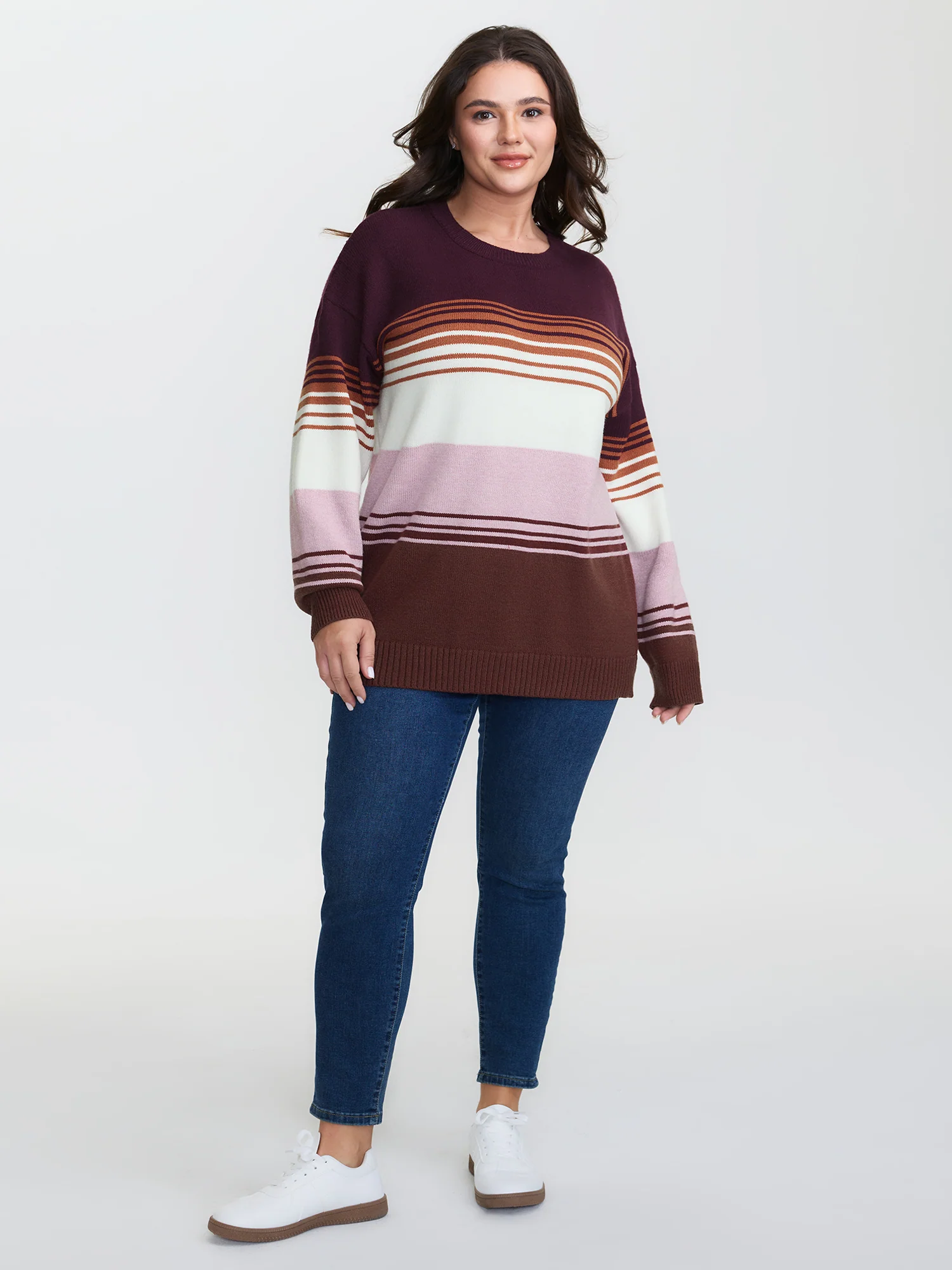 Supersoft Colorblock Round Neck Pullover - Image 3