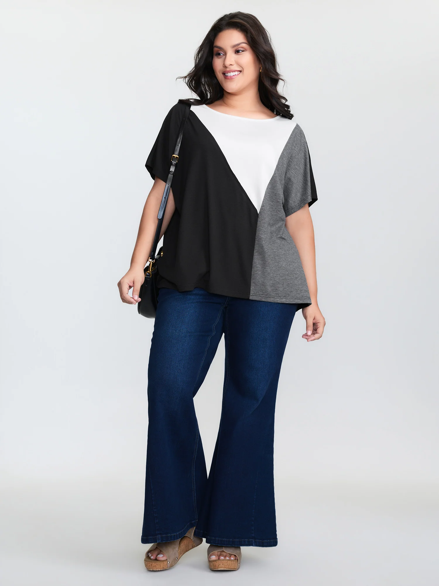 Supersoft Colorblock Round Neck T-Shirt - Image 2