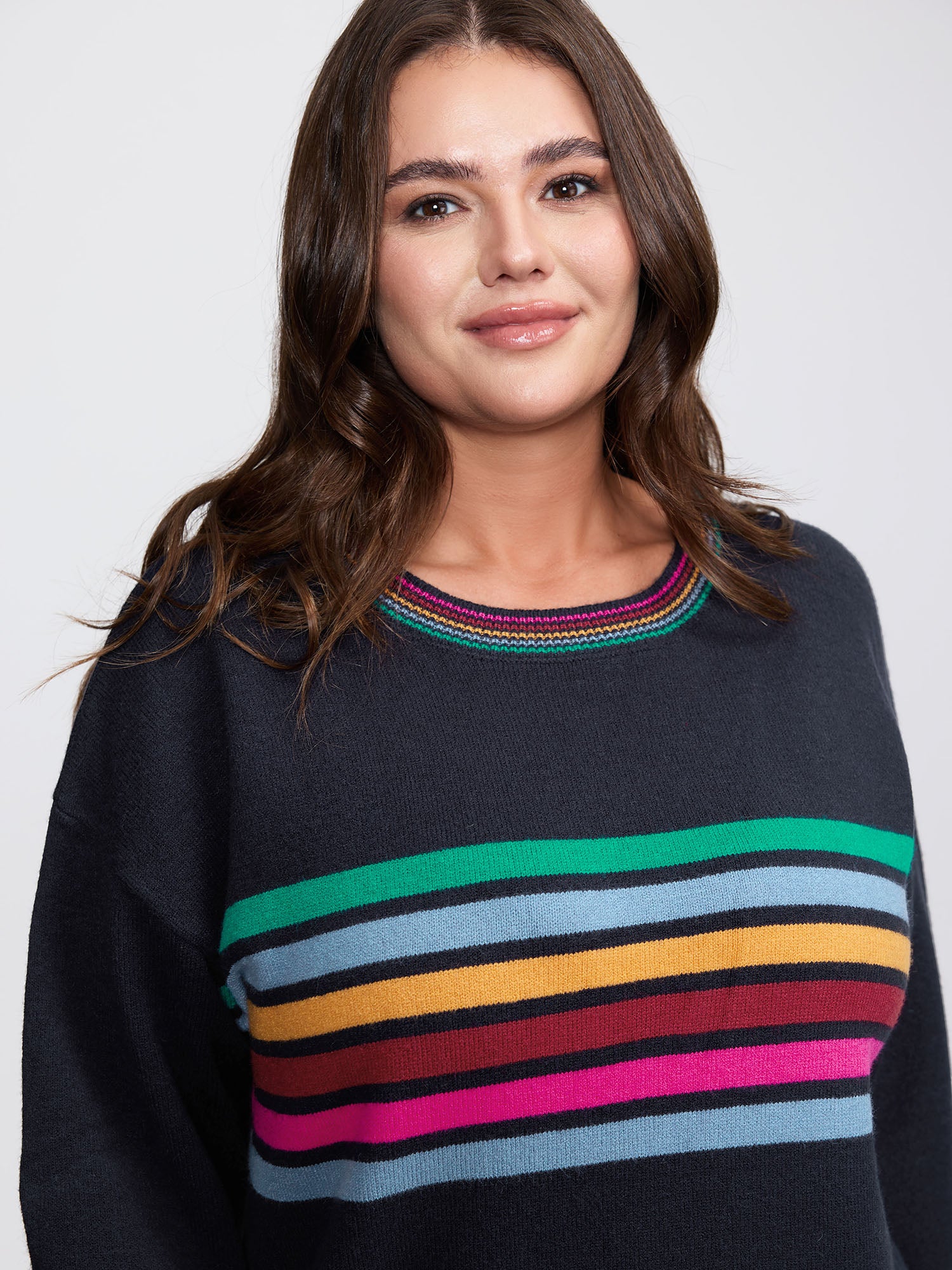 Supersoft Colorful Stripe Pullover - Image 2