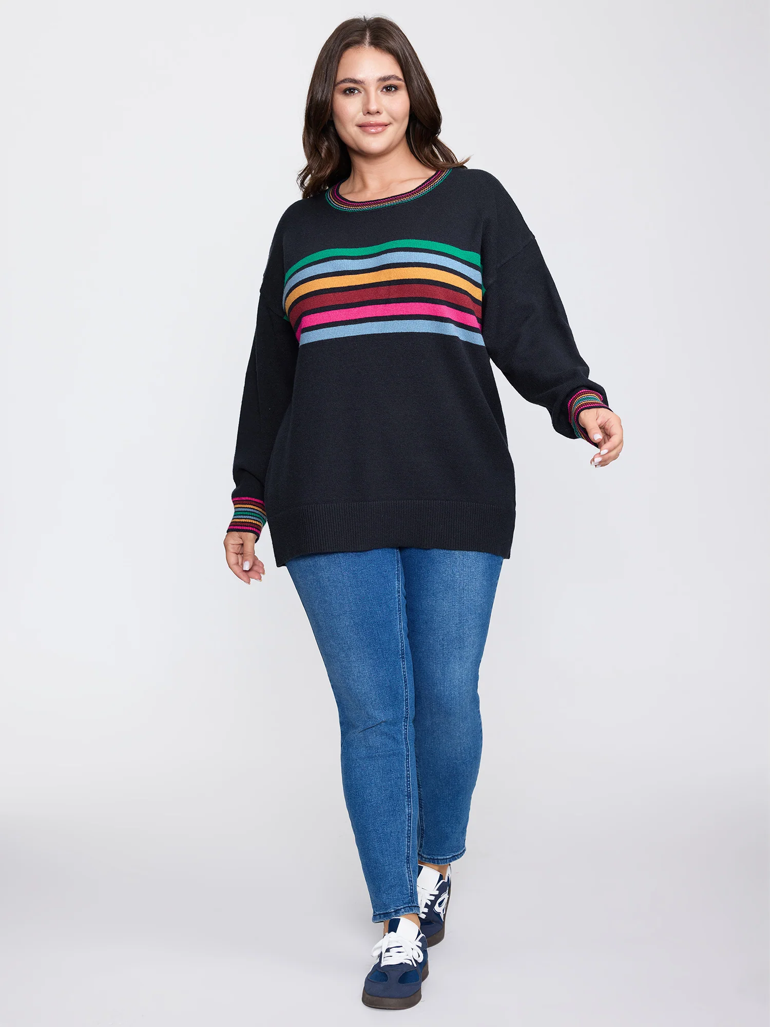 Supersoft Colorful Stripe Pullover - Image 3