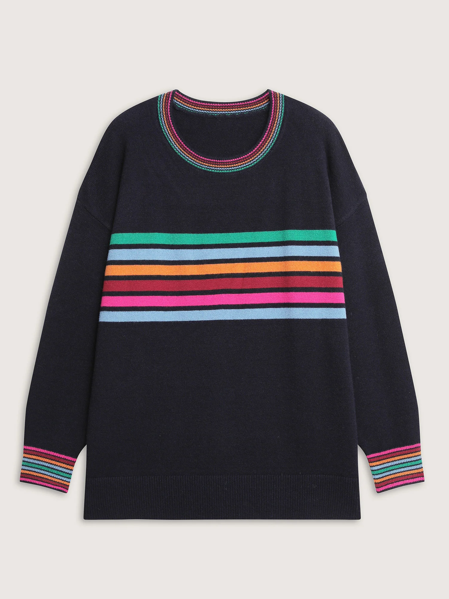 Supersoft Colorful Stripe Pullover - Image 7