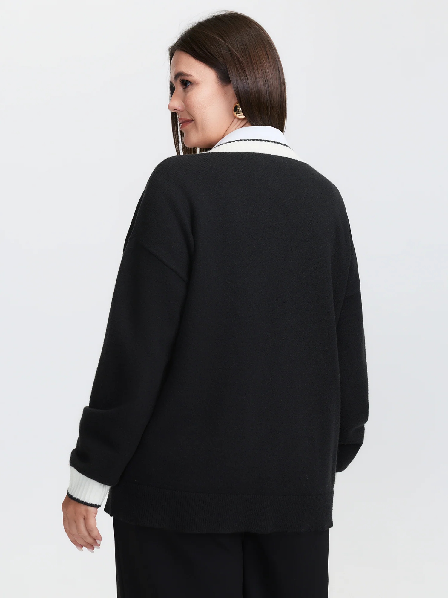 Supersoft Contrast Trim Pocketed Cardigan - Image 5