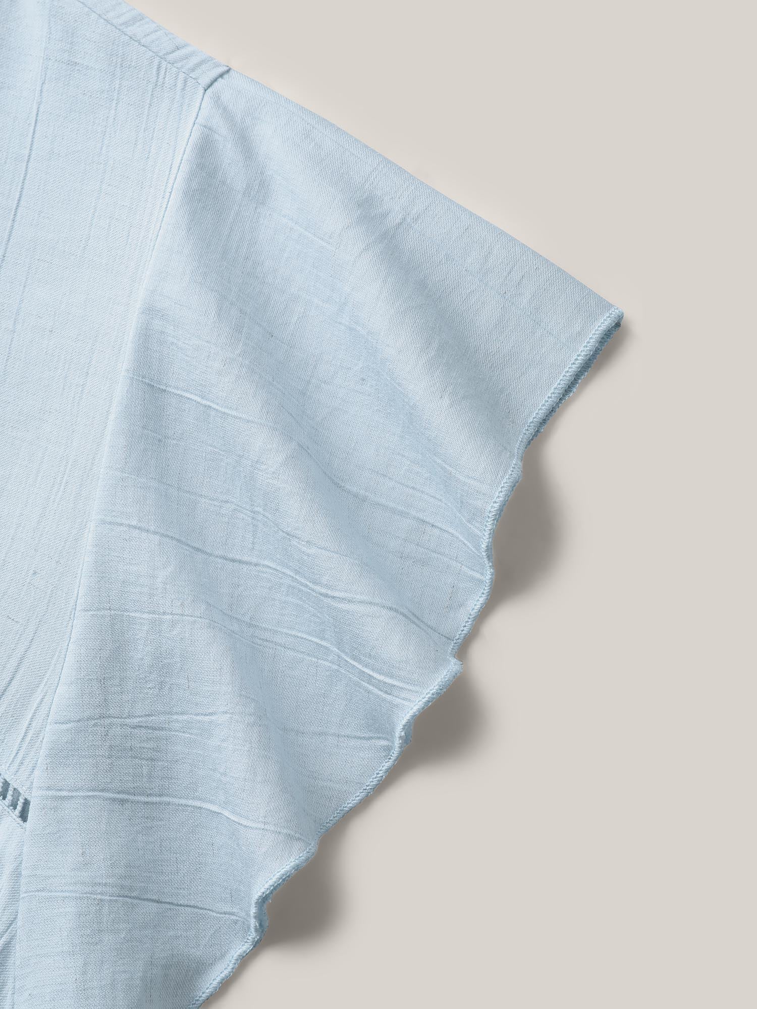 Supersoft Cotton Linen Blend Ruffled Blouse - Image 7