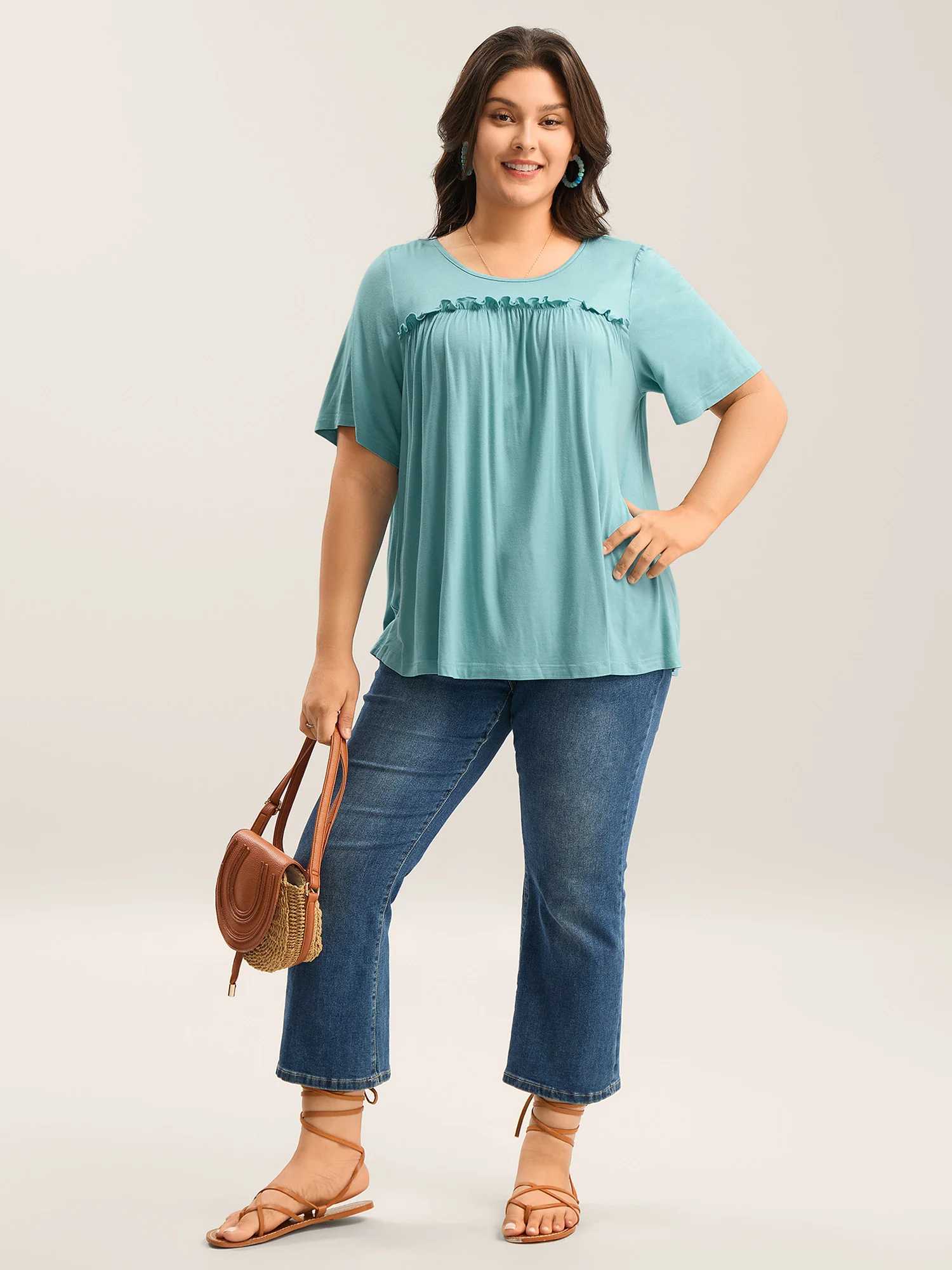 Supersoft Cotton Wood Ear Edge Top - Image 3
