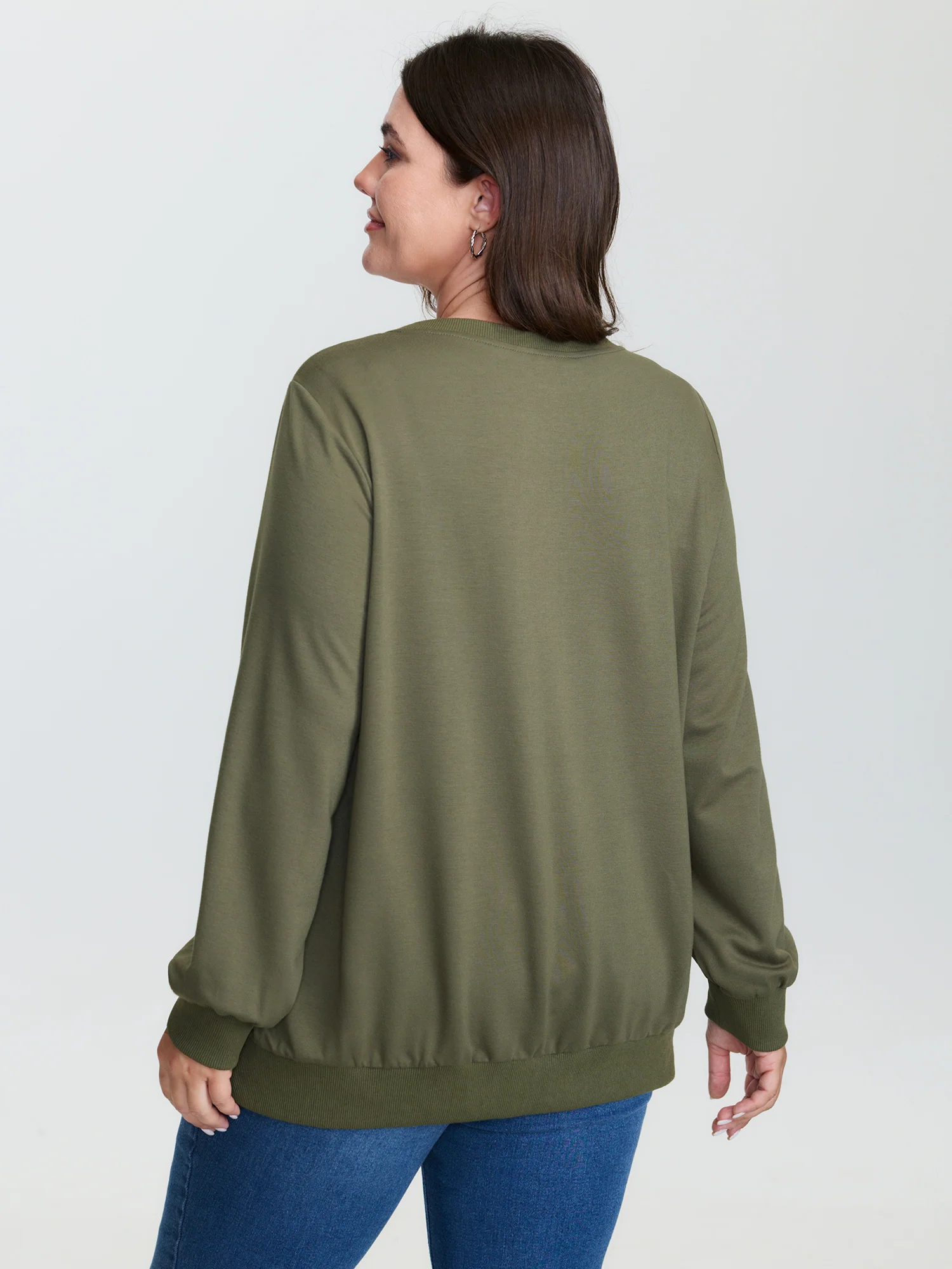 Supersoft Cozy Embroidery Sweatshirt - Image 4
