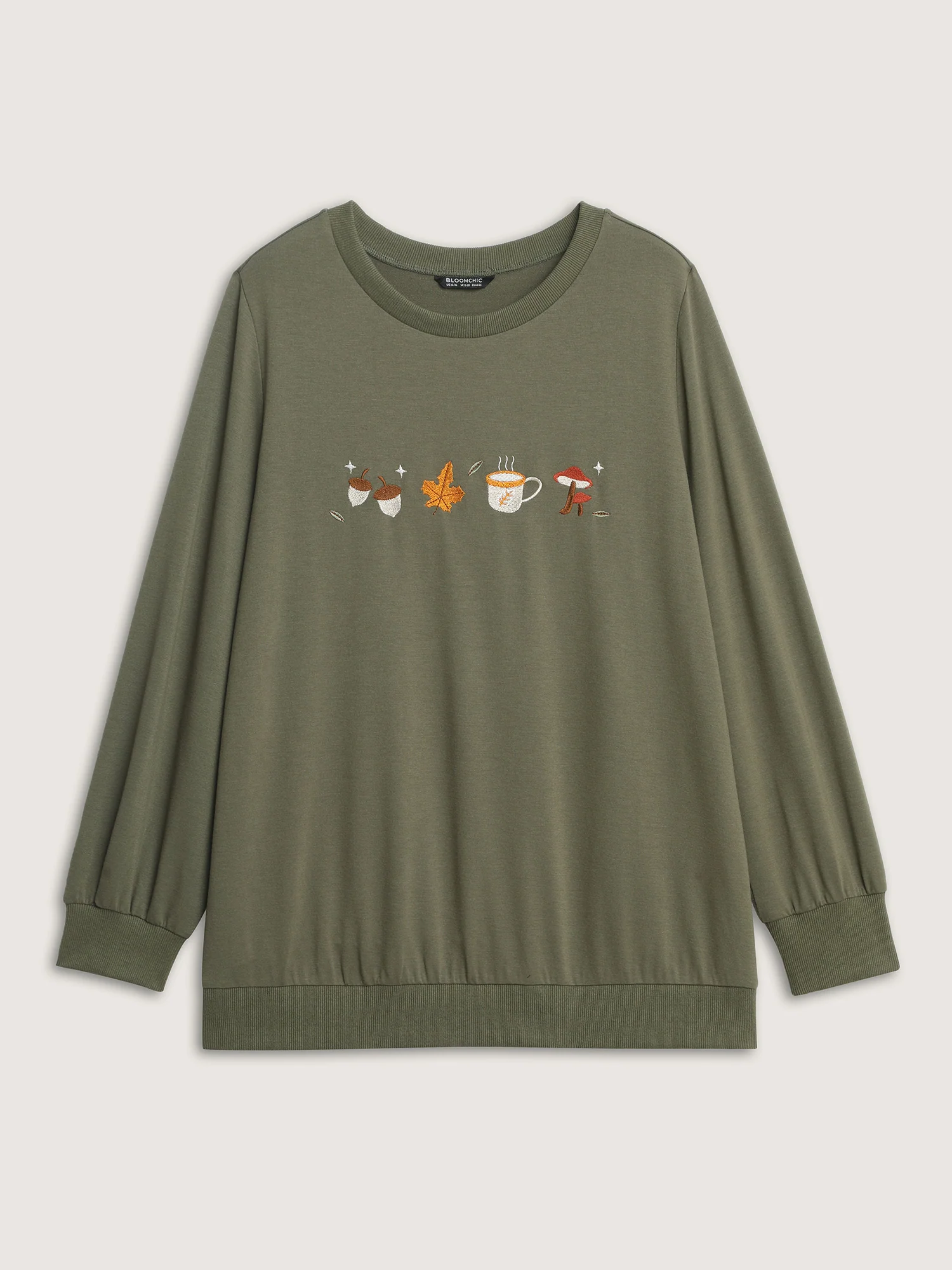 Supersoft Cozy Embroidery Sweatshirt - Image 7