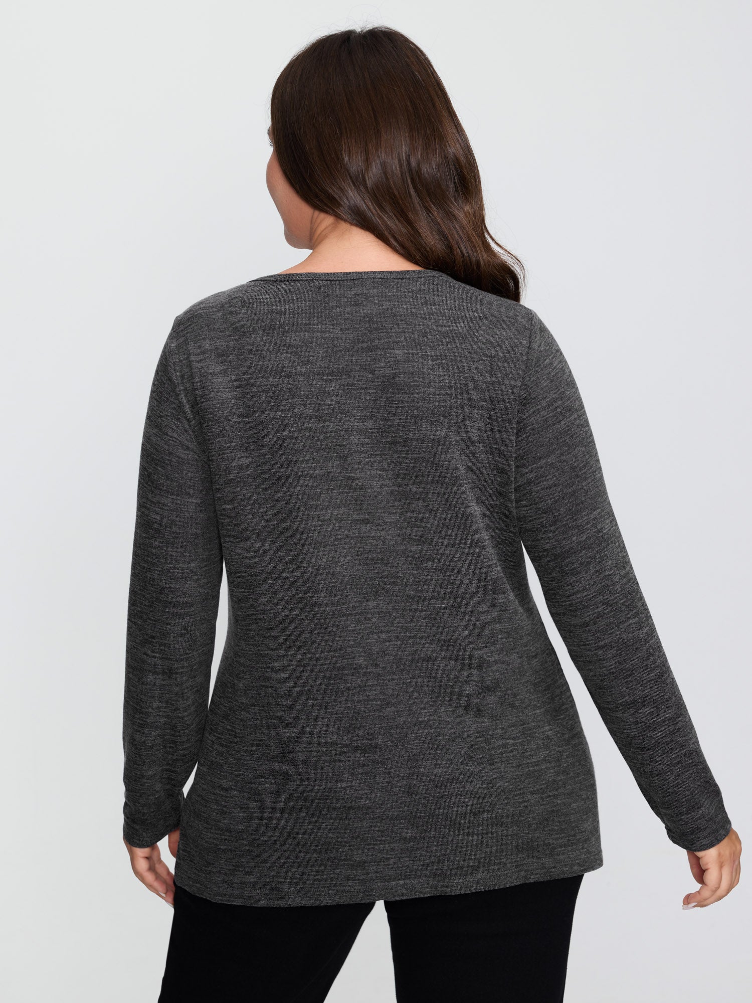 Supersoft Cozy-Up Neck Keyhole T-Shirt - Image 4