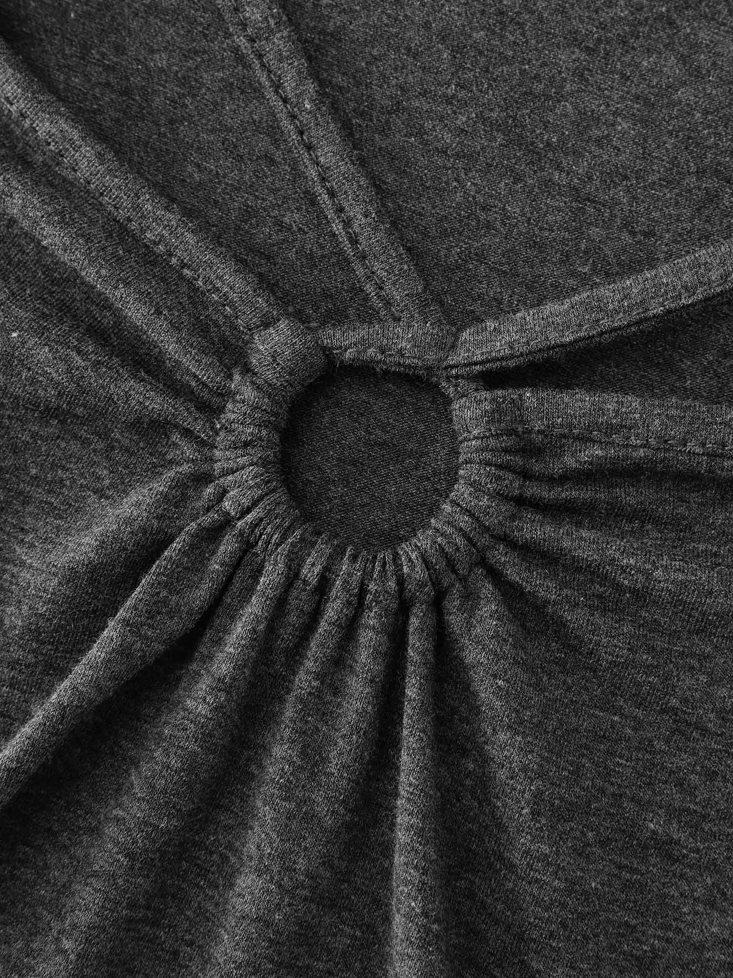 Supersoft Cut-Out Neck Solid T-Shirt - Image 7